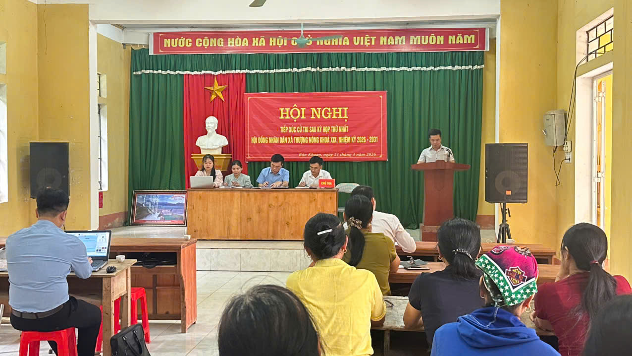 Tổ đại biểu số 01 HĐND xã Thượng Nông tiếp xúc cử tri các thôn Bản Khoan và thôn Đống Đa, sau Kỳ h ọp thứ nhất HĐND xã, khóa XIX, nhiệm kỳ 2026–2031