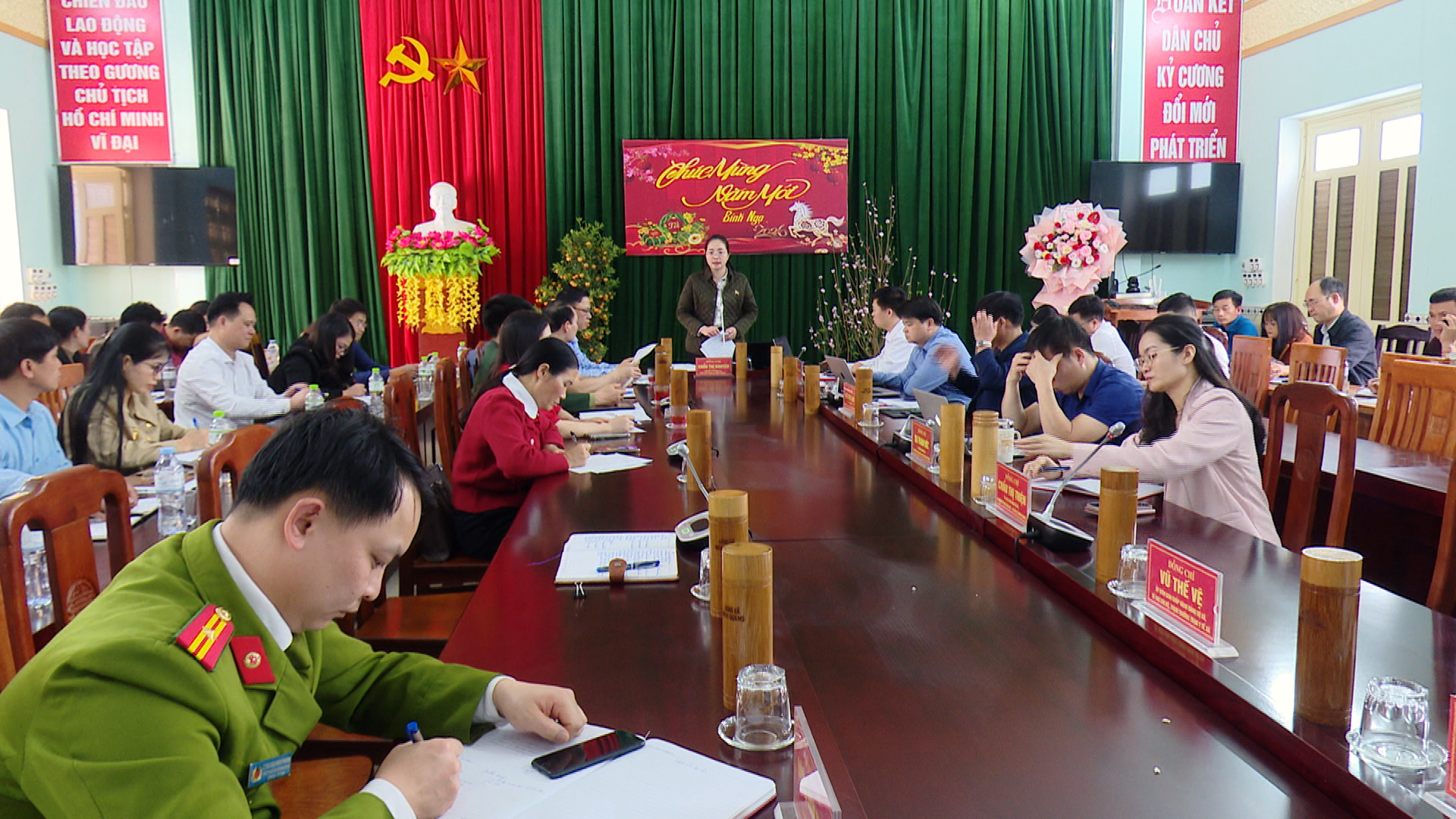 Xã Minh Quang tổ chức hội nghị triển khai tiến độ thực hiện Kế hoạch tổ chức Lễ hội Xuân Bính Ngọ năm 2026