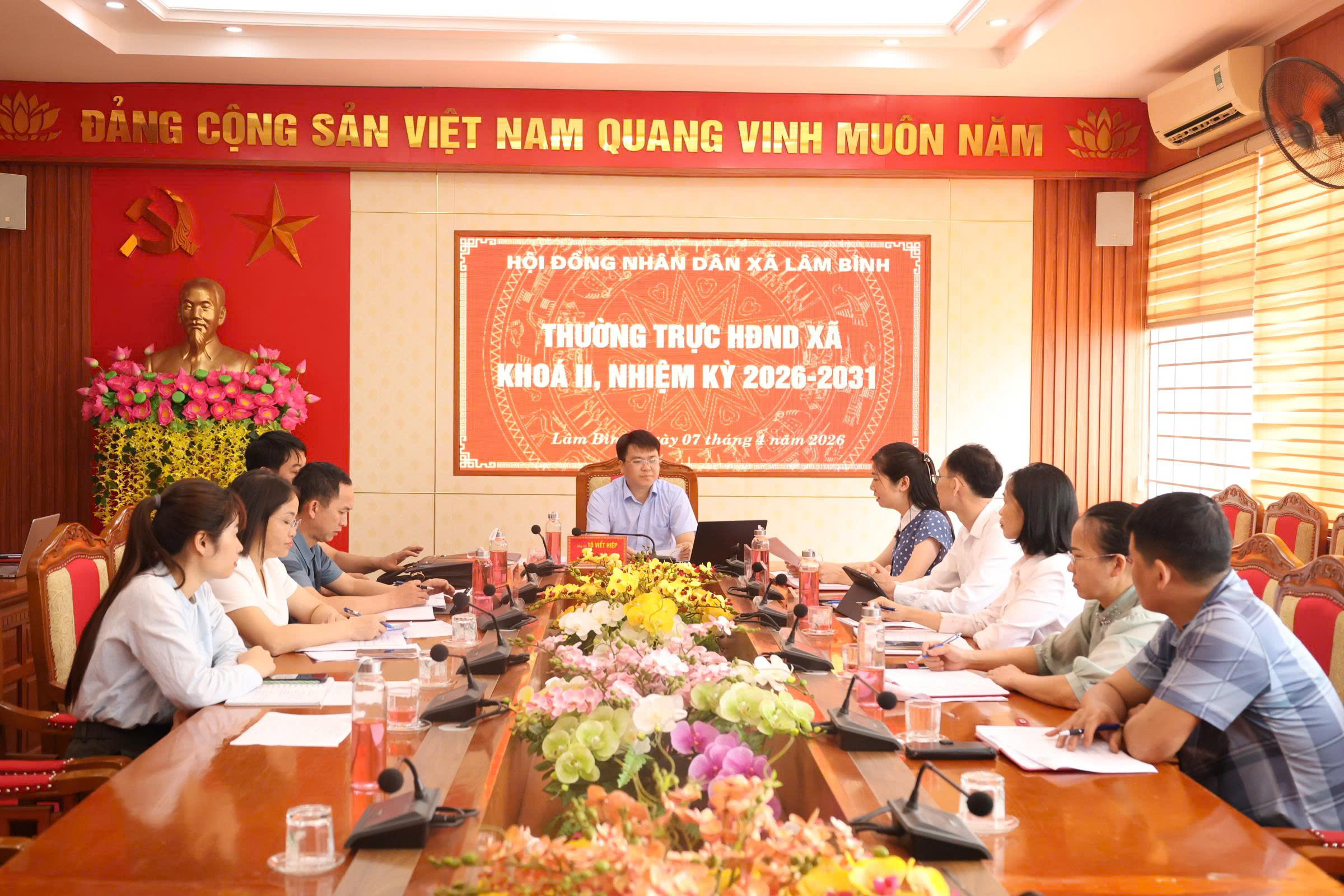 Họp Thường trực Hội đồng nhân dân xã Lâm Bình khoá II, nhiệm kỳ 2026 – 2031 