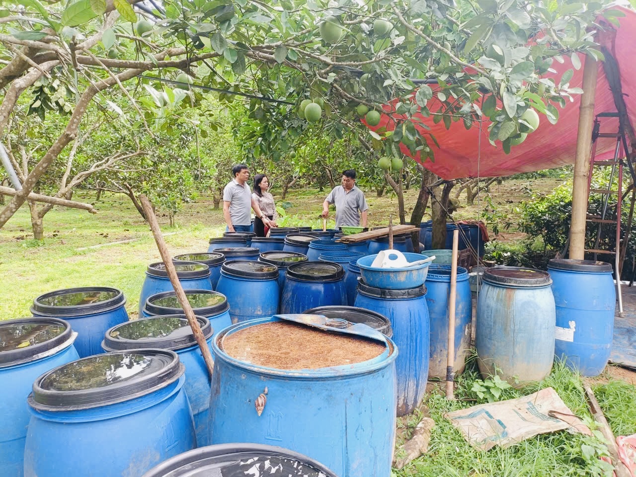 BÍ THƯ ĐẢNG ỦY, CHỦ TỊCH HĐND XÃ XUÂN VÂN ĐI THĂM CÁC MÔ HÌNH PHÁT TRIỂN KINH TẾ HIỆU QUẢ TRÊN ĐỊA BÀN XÃ.