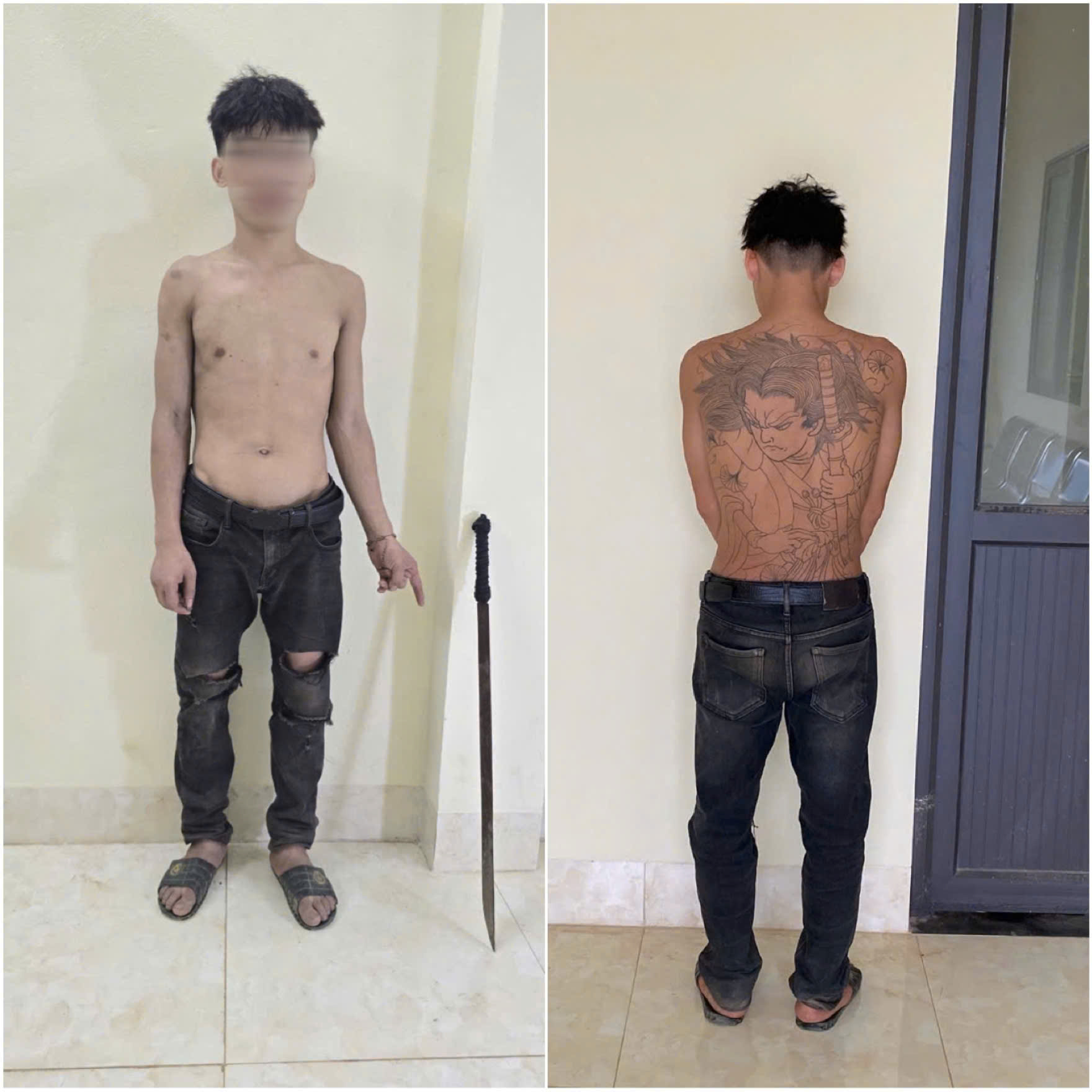 Kịp thời ngăn chặn nam thanh niên có hành vi côn đồ