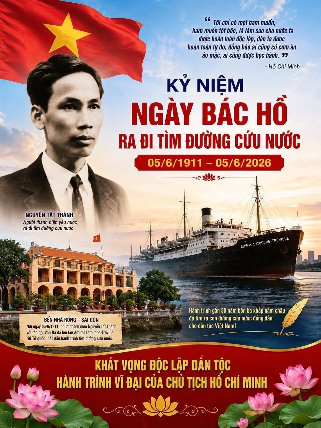 115 năm Ngày Bác Hồ ra đi tìm đường cứu nước: “Người là niềm tin tất thắng
