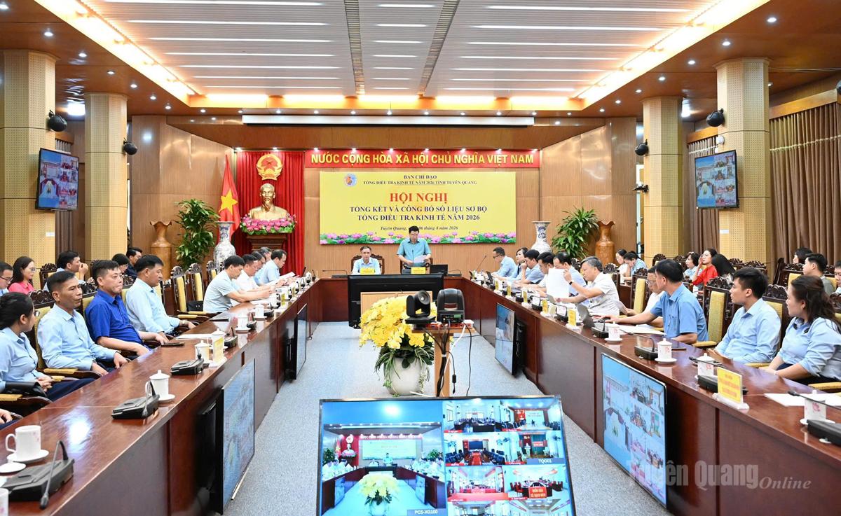 Công bố số liệu sơ bộ tổng điều tra kinh tế năm 2026 17:43, 06/08/2026