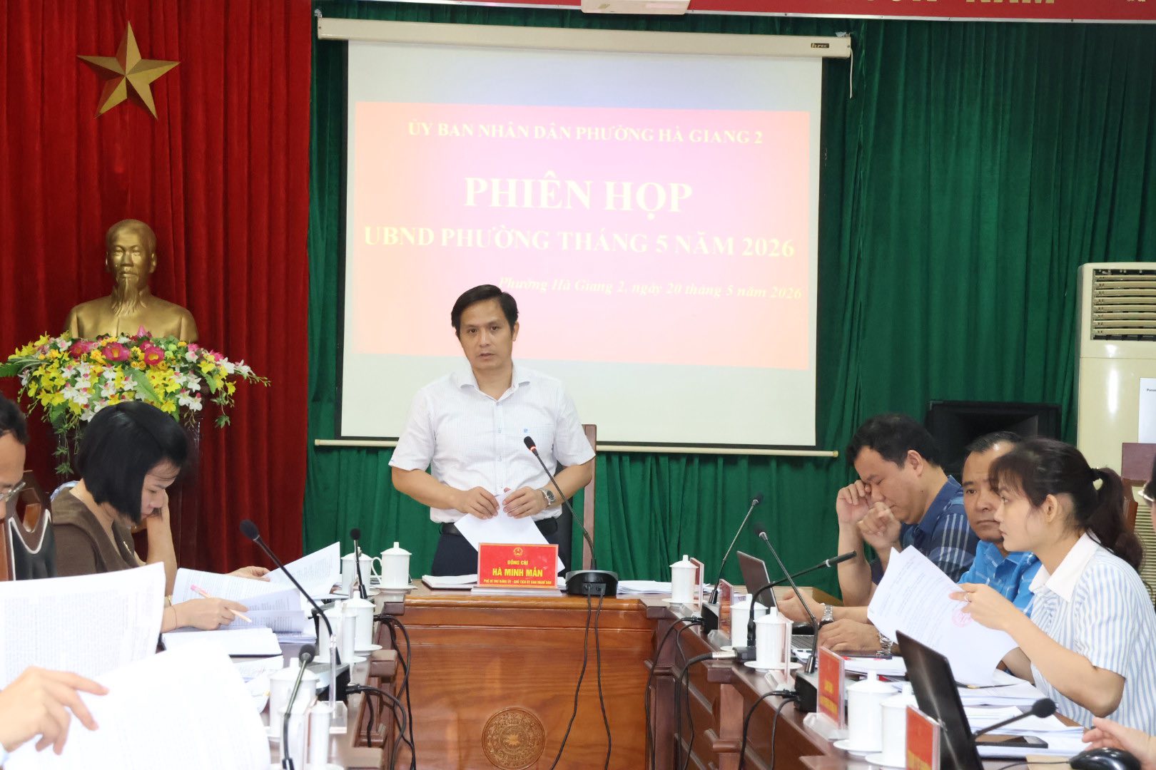 Phiên họp UBND phường thường kỳ tháng 5/2026