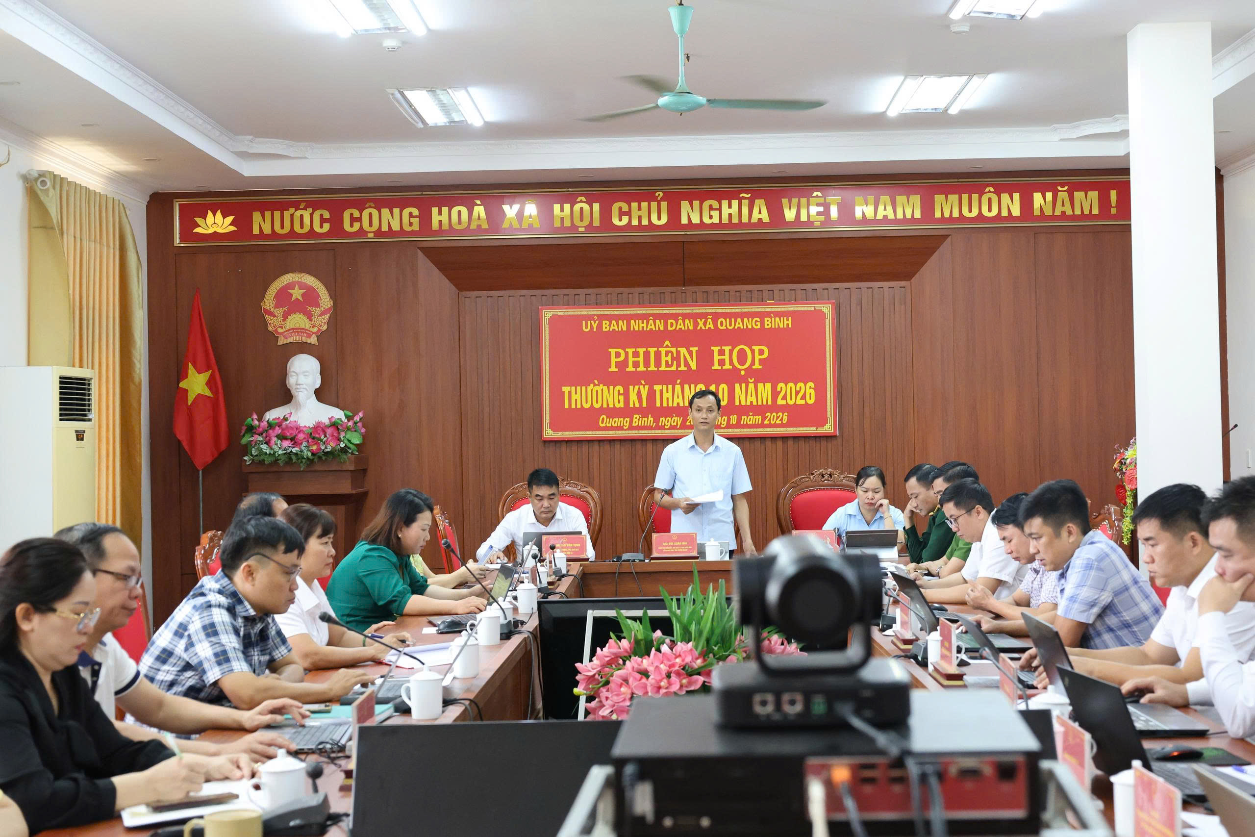 (Quang Bình – Tuyên Quang) UBND xã Quang Bình tổ chức phiên họp thường kỳ tháng 10 tập trung tháo gỡ khó khăn, quyết tâm hoàn thành nhiệm vụ năm 2026