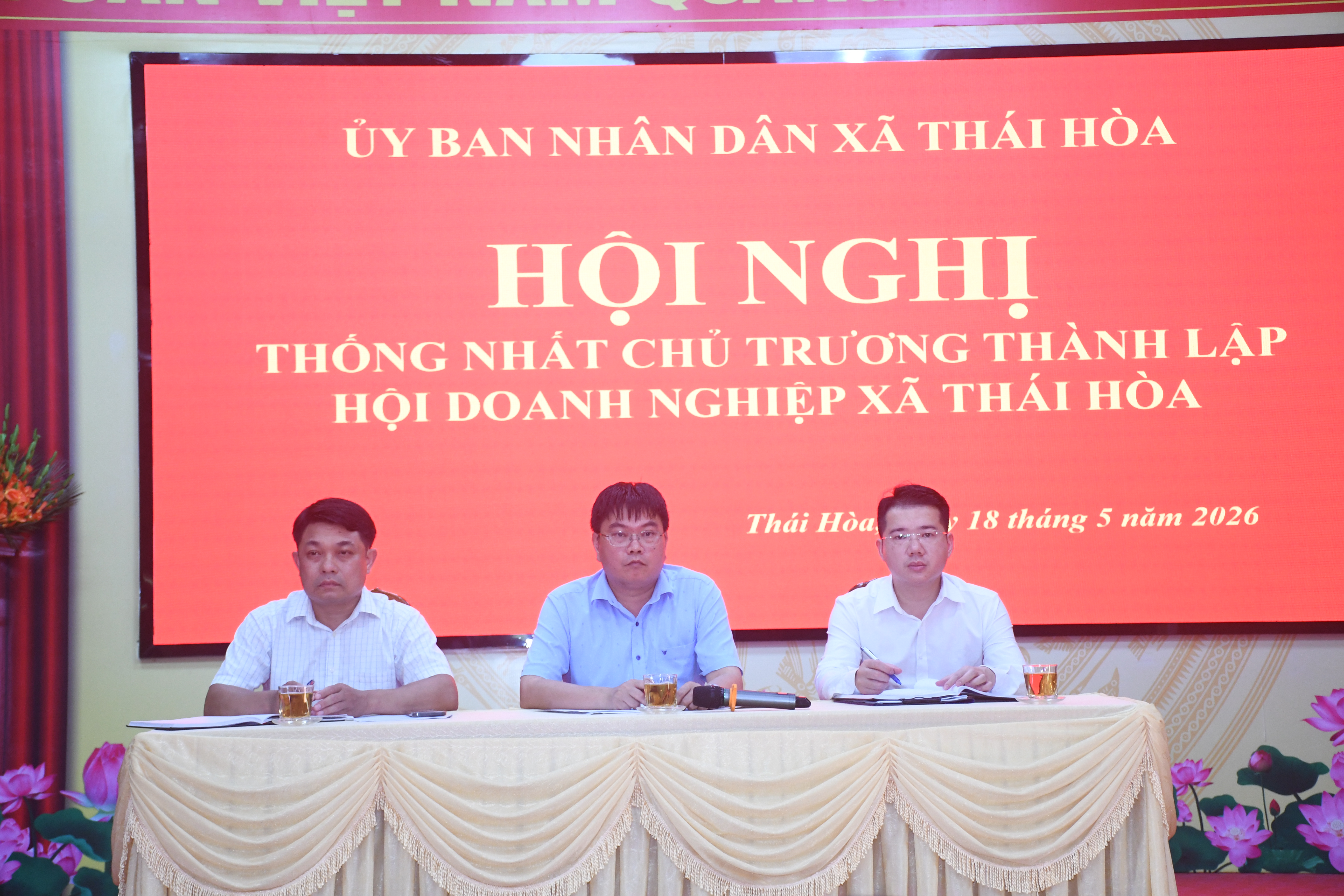 Thái Hòa thống nhất chủ trương thành lập Hội Doanh nghiệp xã Thái Hòa