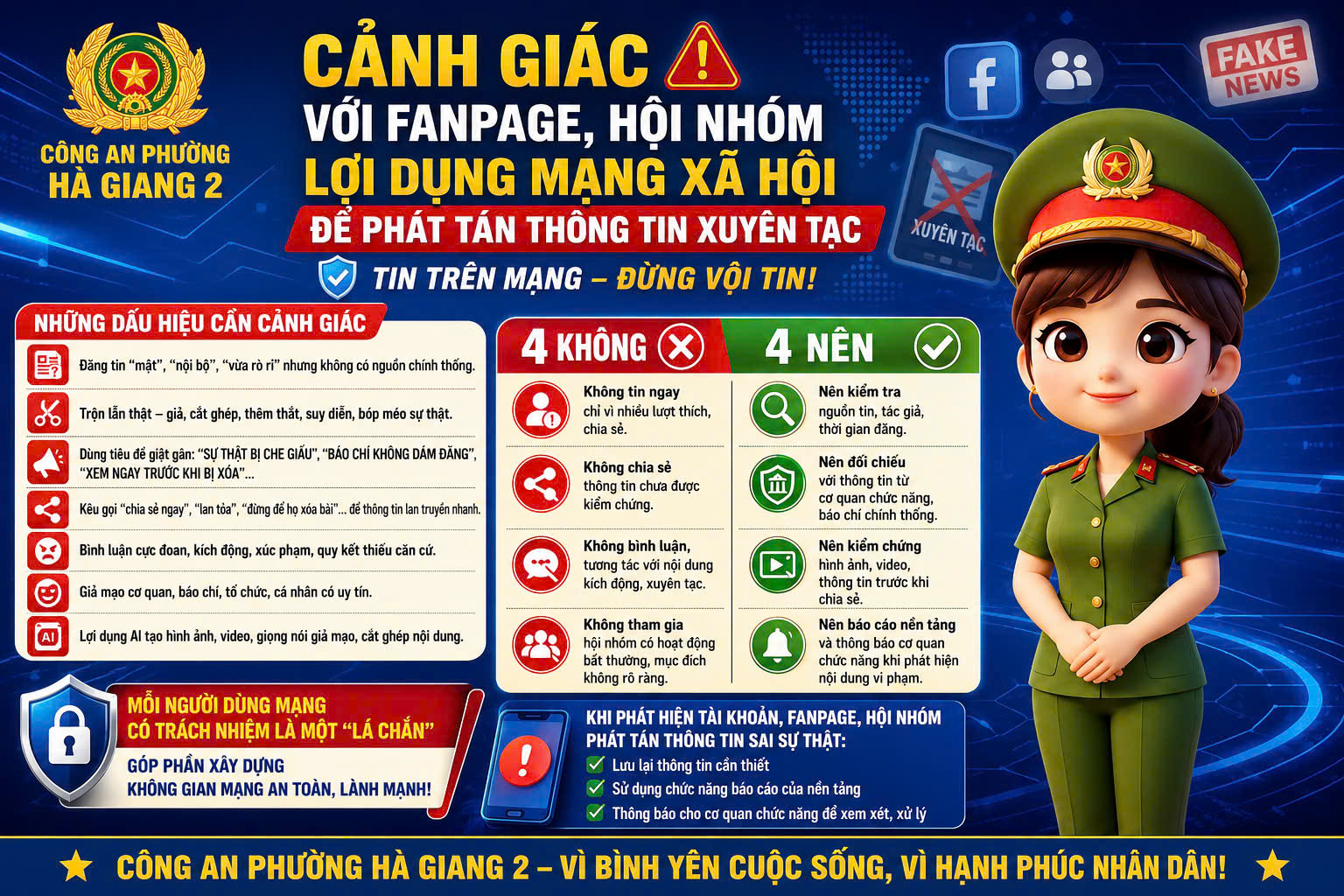 CẢNH GIÁC FANPAGE, HỘI NHÓM LỢI DỤNG MẠNG XÃ HỘI ĐỂ PHÁT TÁN THÔNG TIN XUYÊN TẠC