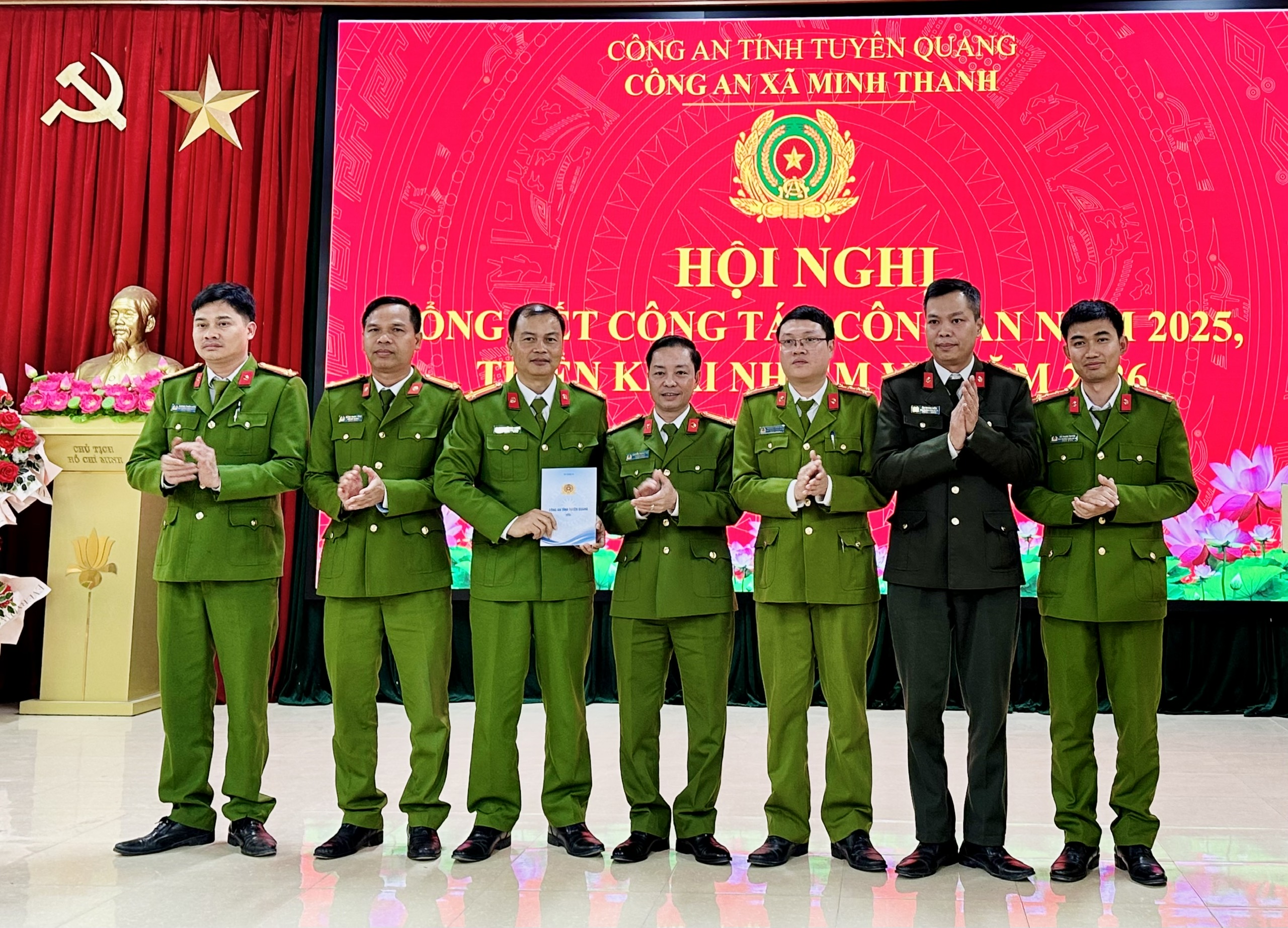 Công an xã Minh Thanh triển khai nhiệm vụ công tác năm 2026