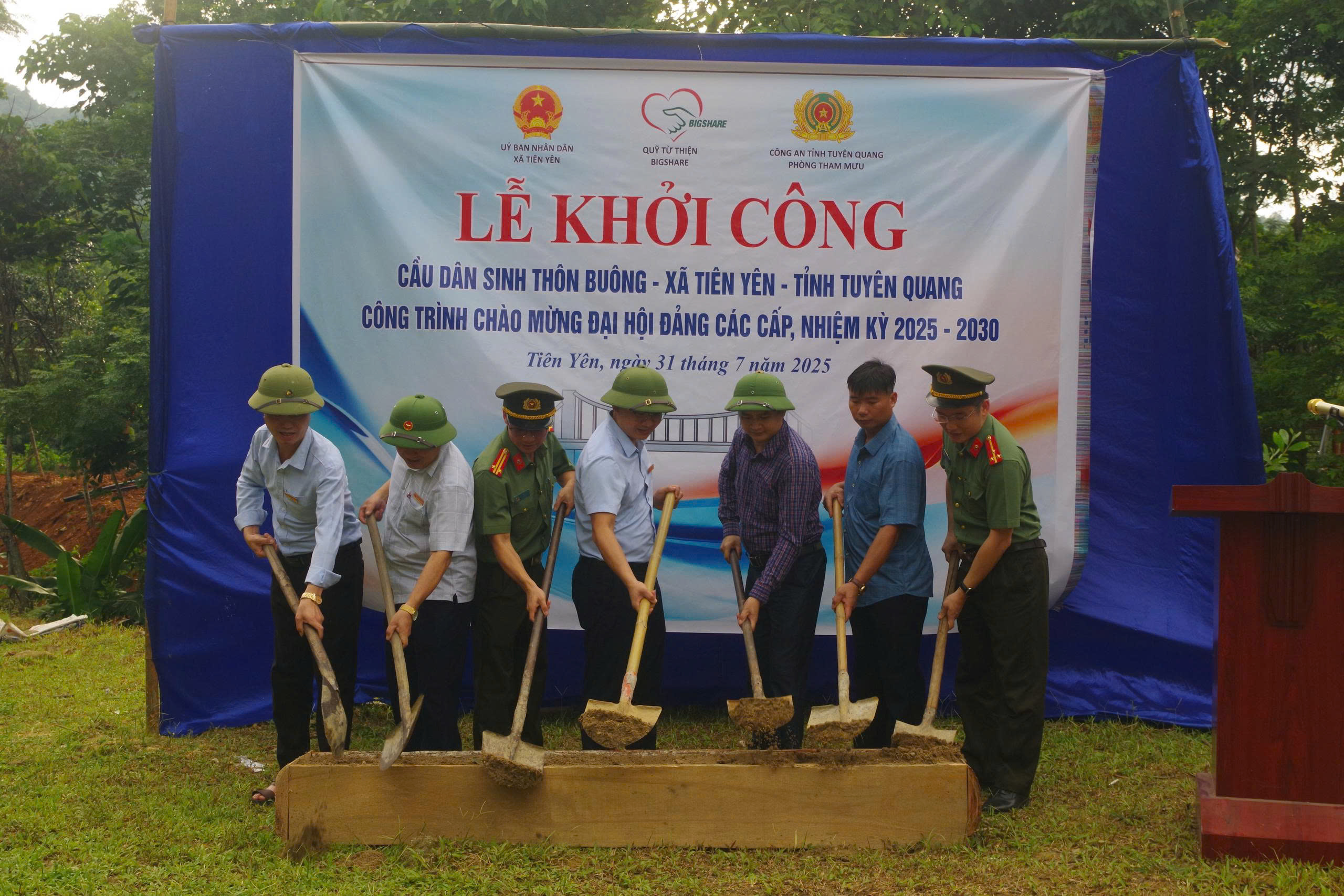 KHỞI CÔNG XÂY DỰNG CẦU DÂN SINH THÔN BUÔNG 1, XÃ TIÊN YÊN