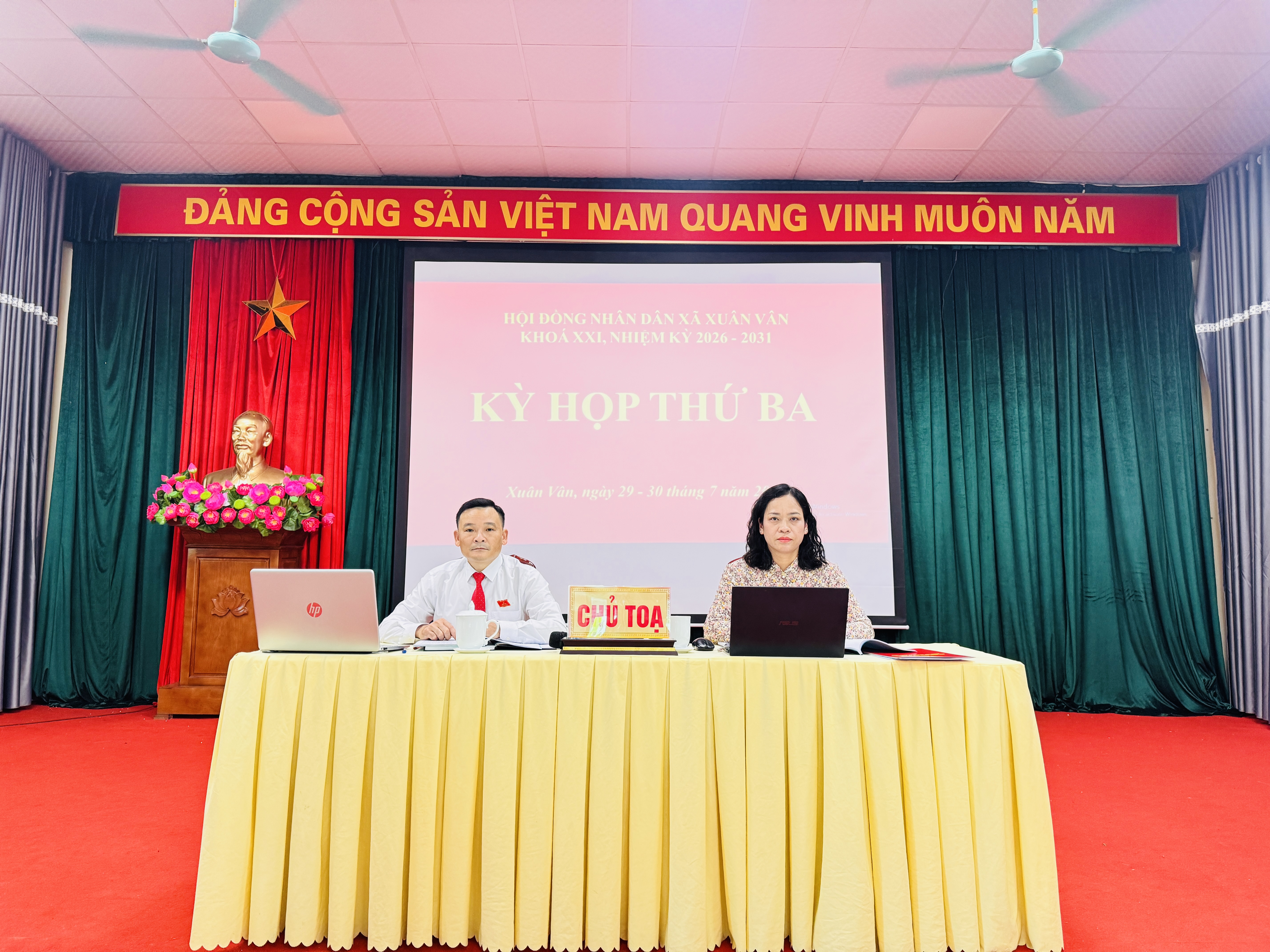 HĐND XÃ XUÂN VÂN TỔ CHỨC KỲ HỌP THỨ BA KHÓA XXI, NHIỆM KỲ 2026–2031