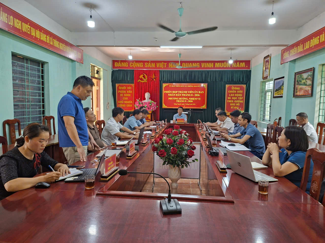 UBND xã Thông Nguyên tổ chức phiên họp thường kỳ tháng 8 năm 2026