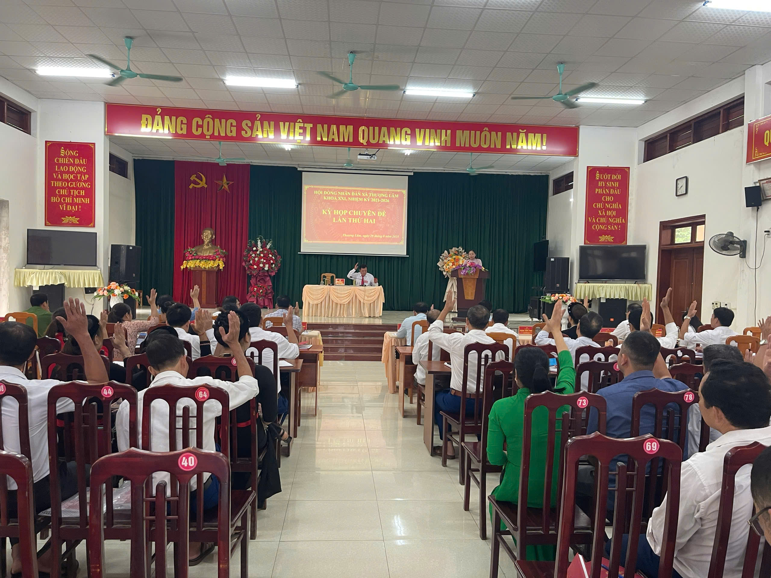 Kỳ họp chuyên đề lần thứ hai, HĐND xã Thượng Lâm khoá XXI, nhiệm kỳ 2021 – 2026