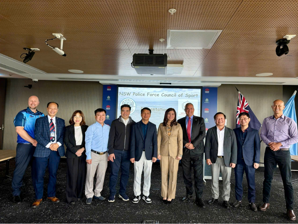 HIỆP HỘI THỂ THAO CAND VIỆT NAM - HIỆP HỘI THỂ THAO CẢNH SÁT BANG NEW SOUTH WALES PHỐI HỢP BẢO ĐẢM AN NINH, AN TOÀN CÁC SỰ KIỆN THỂ THAO LỚN