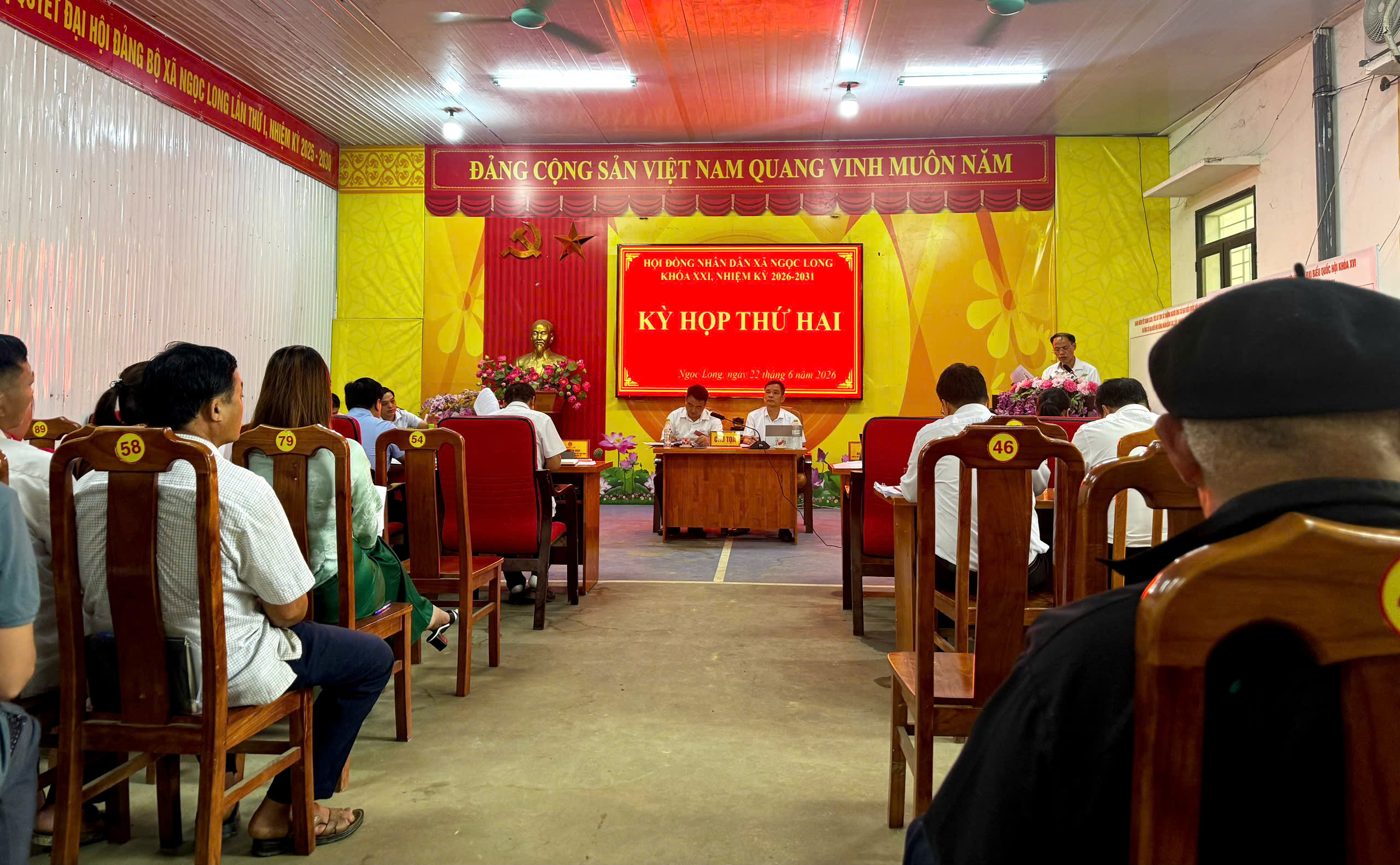 Kỳ họp thứ Hai HĐND xã Ngọc Long khóa XXI
