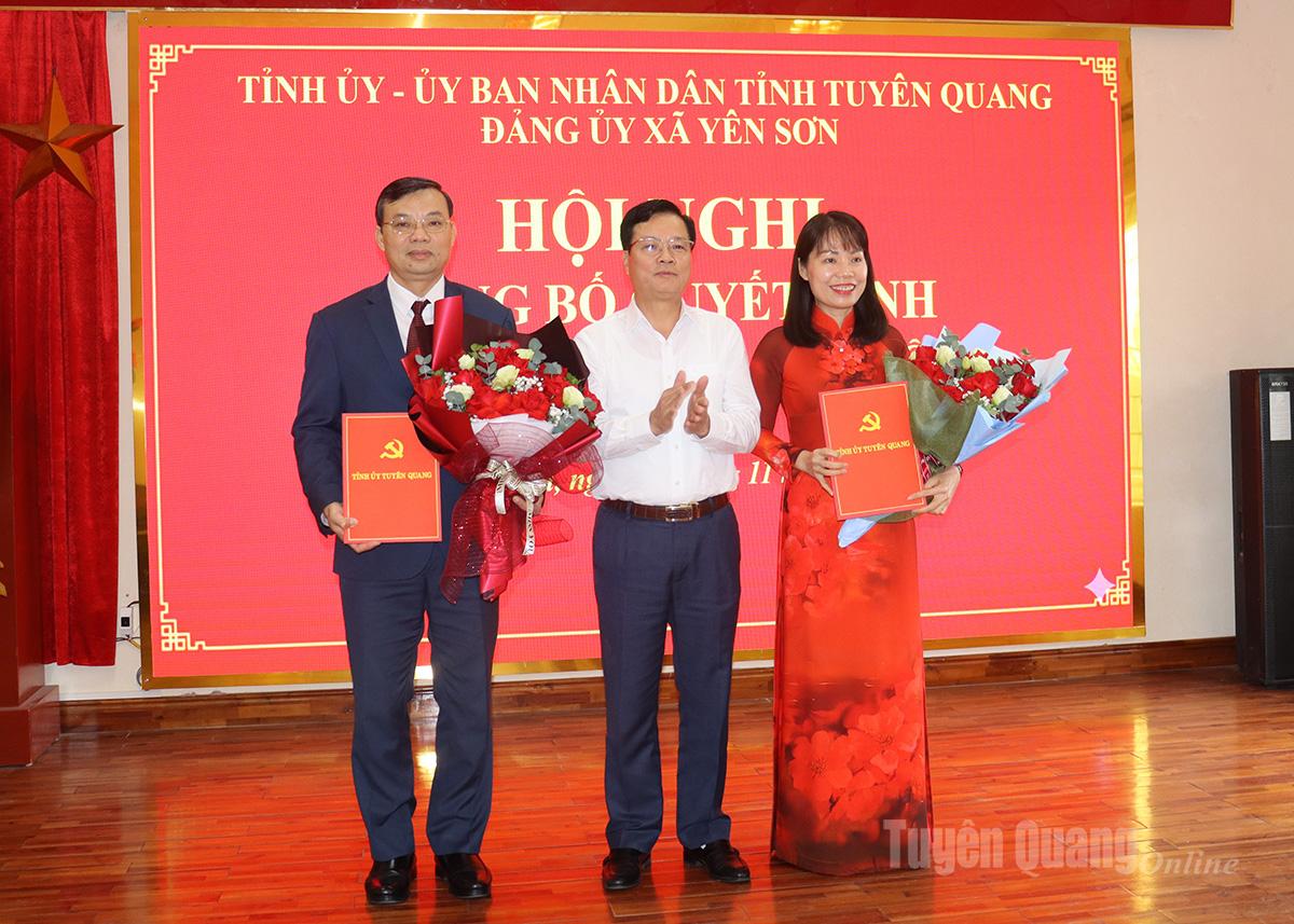 Hội nghị công bố Quyết định của Ban Thường vụ Tỉnh ủy về công tác cán bộ