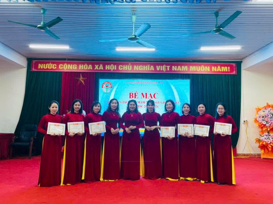 Trường Mầm non Vĩnh Tuy vinh danh giáo viên dạy giỏi cấp xã, năm học 2025 – 2026