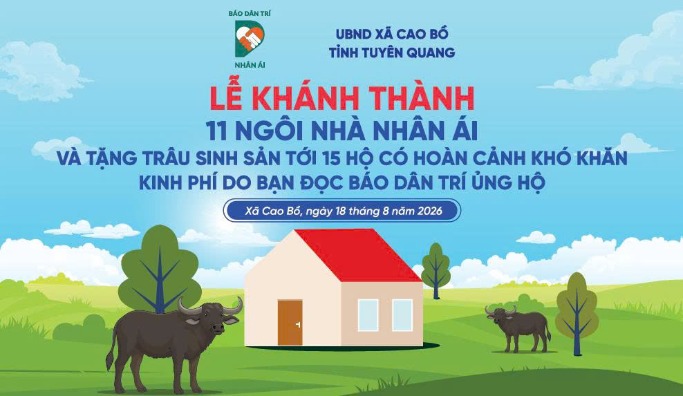 Khánh thành 11 ngôi nhà Nhân ái, trao trâu sinh sản cho 15 hộ có hoàn cảnh khó khăn