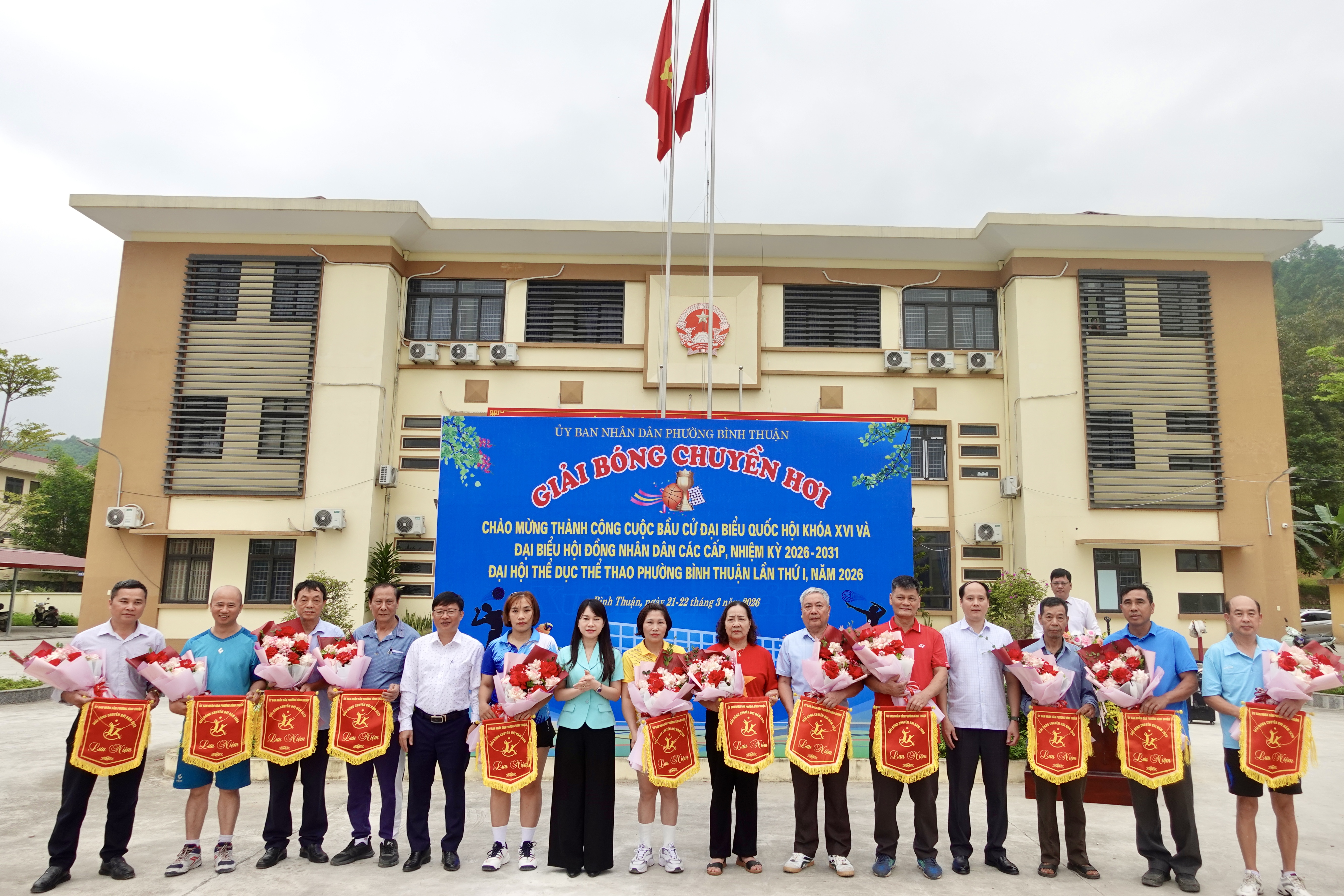 Phường Bình Thuận khai mạc Giải bóng chuyền hơi lần thứ I năm 2026