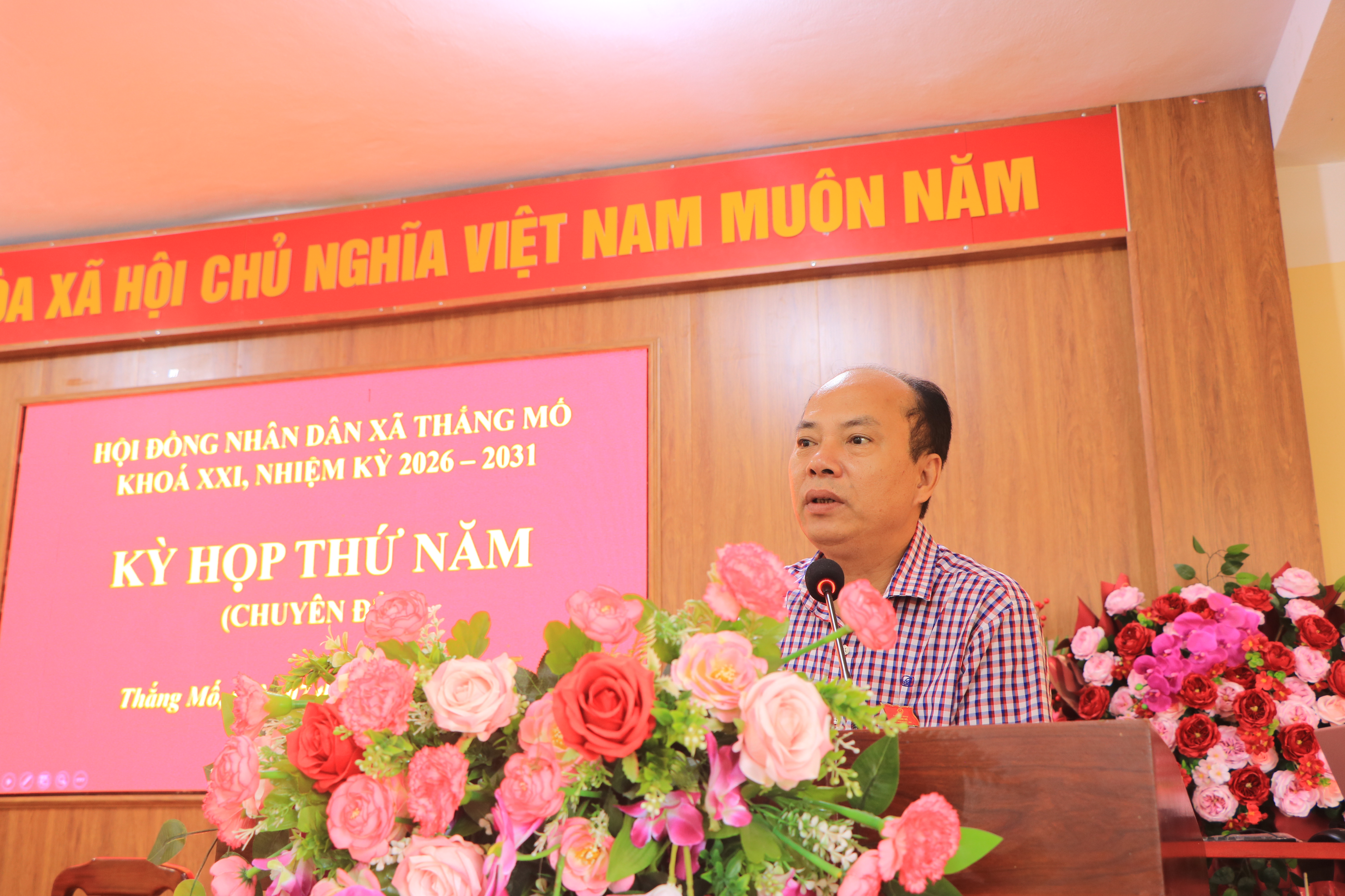 HỘI ĐỒNG NHÂN DÂN XÃ THẮNG MỐ KHÓA XXI, NHIỆM KỲ 2026 – 2031 TỔ CHỨC KỲ HỌP THỨ NĂM (CHUYÊN ĐỀ) 