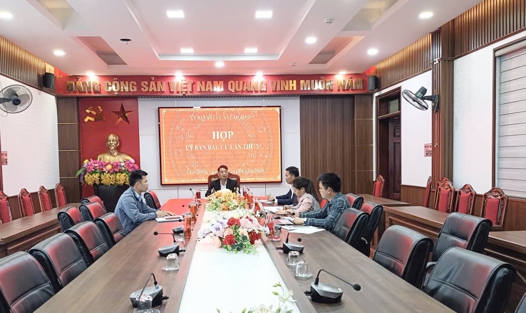 Uỷ ban Bầu cử xã Lâm Bình họp lần thứ 4