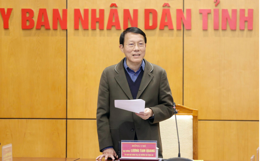 BỘ TRƯỞNG LƯƠNG TAM QUANG LÀM VIỆC VỚI TỈNH BẮC NINH VỀ TIẾN ĐỘ DỰ ÁN CẢNG HÀNG KHÔNG QUỐC TẾ GIA BÌNH