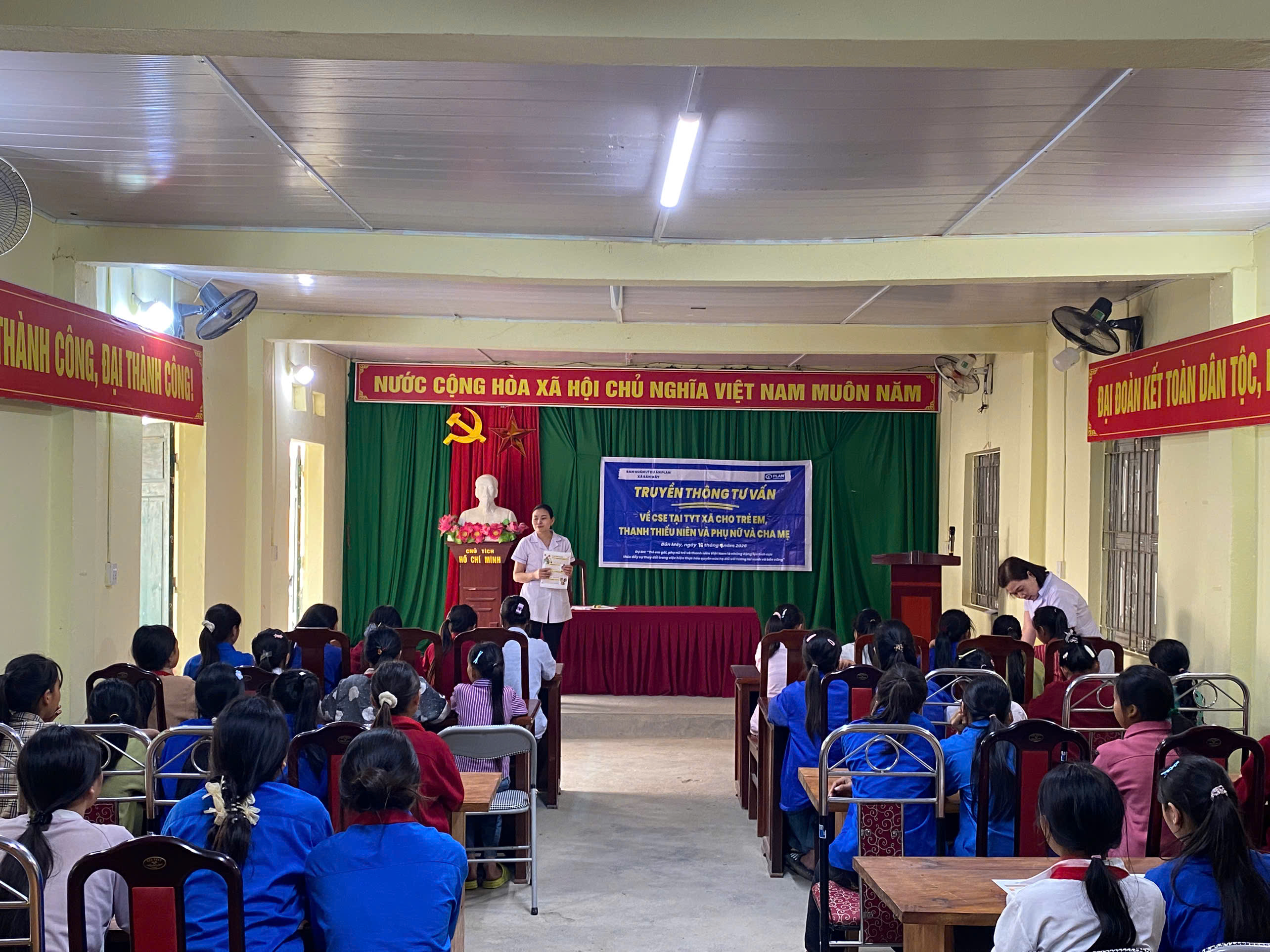 XÃ BẢN MÁY ĐẨY MẠNH TUYÊN TRUYỀN SỨC KHỎE SINH SẢN VÀ  PHÒNG, CHỐNG XÂM HẠI TRẺ EM 