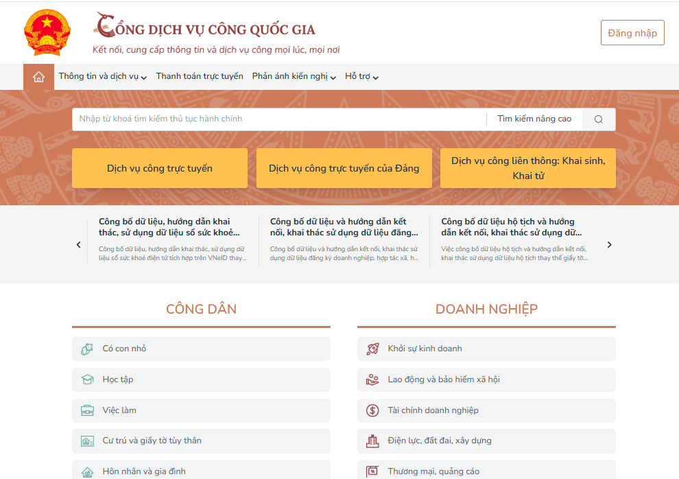 Hướng dẫn công dân thực hiện thủ tục “Đăng ký lại khai sinh” trực tuyến và những giấy tờ cần chuẩn bị