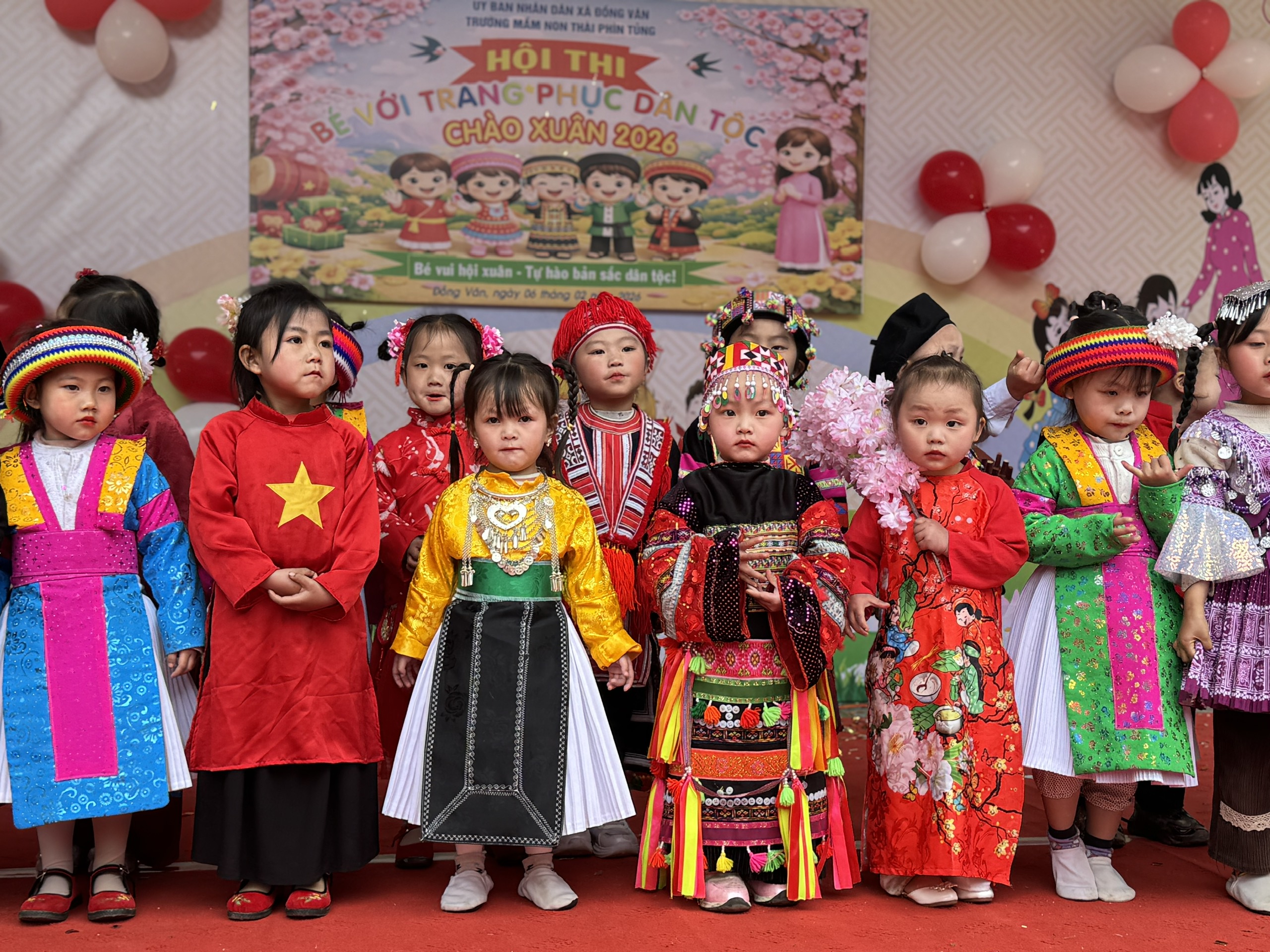 TRƯỜNG MẦM NON THÀI PHÌN TỦNG Tổ chức hoạt động “BÉ VỚI TRANG PHỤC DÂN TỘC – CHÀO XUÂN 2026”