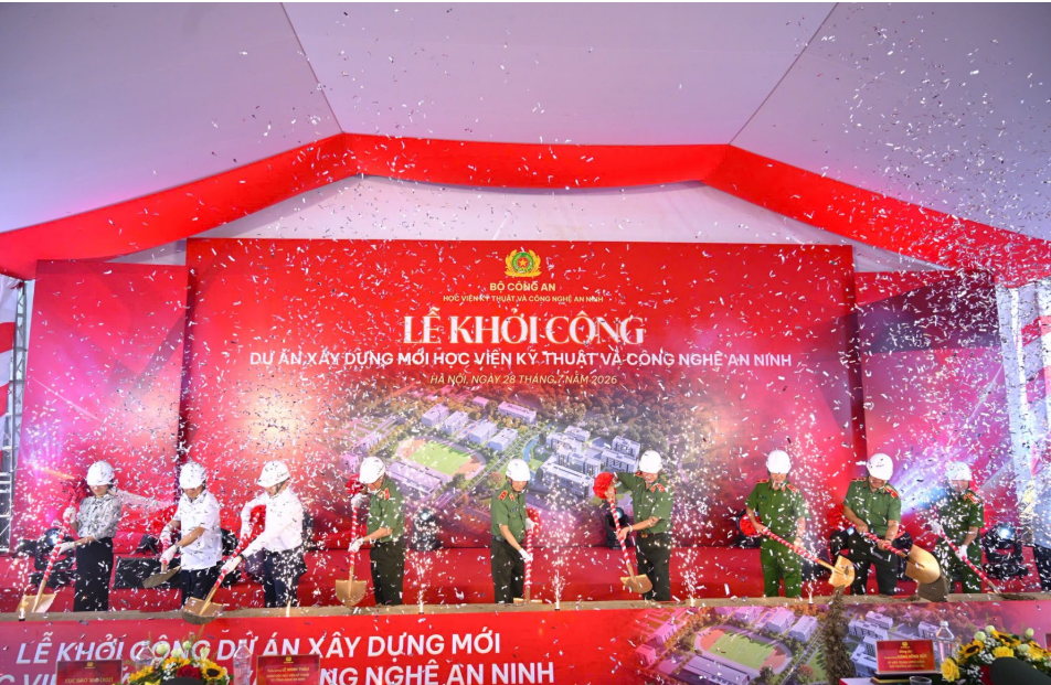 KHỞI CÔNG DỰ ÁN XÂY DỰNG MỚI HỌC VIỆN KỸ THUẬT VÀ CÔNG NGHỆ AN NINH