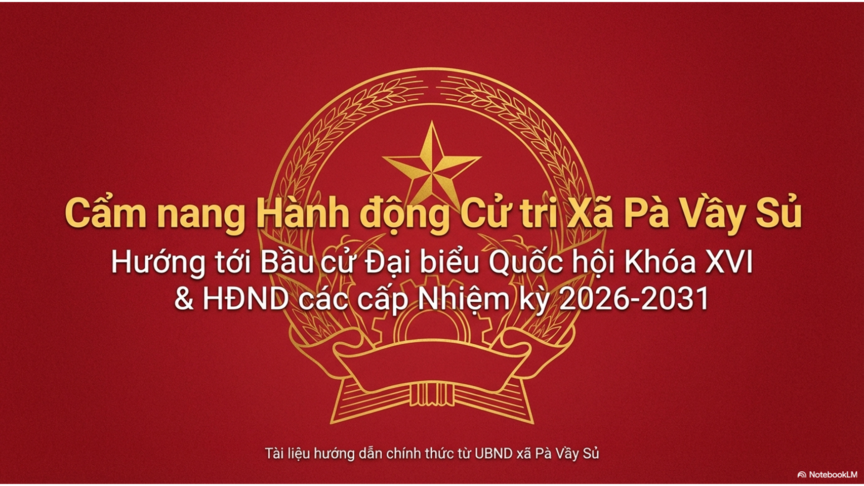 BÀI TUYÊN TRUYỀN: CUỘC BẦU CỬ ĐẠI BIỂU QUỐC HỘI KHÓA XVI VÀ BẦU CỬ ĐẠI BIỂU HỘI ĐỒNG NHÂN DÂN CÁC CẤP, NHIỆM KỲ 2026 - 2031 (GĐ2)