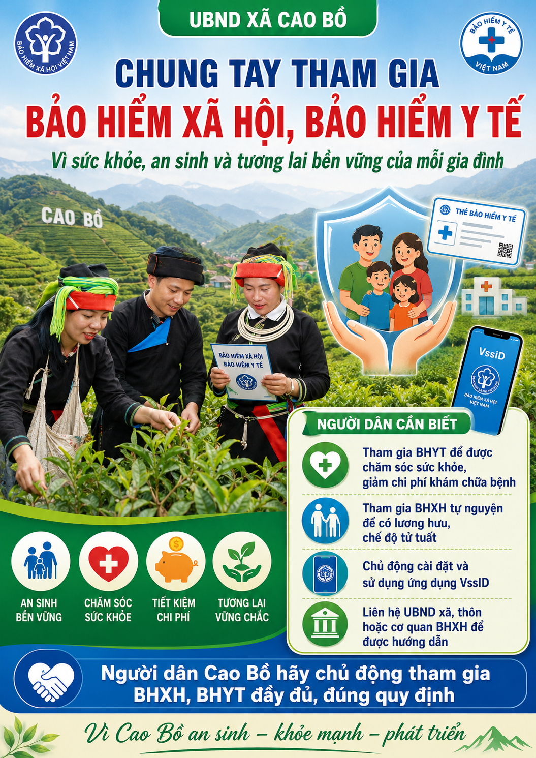 Cao Bồ đẩy mạnh tuyên truyền, vận động nhân dân tham gia BHXH, BHYT