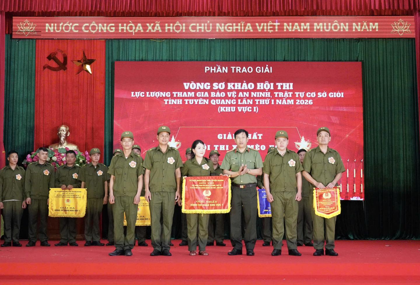 MÈO VẠC XUẤT SẮC GIÀNH GIẢI NHẤT TẠI VÒNG SƠ KHẢO HỘI THI LỰC LƯỢNG THAM GIA BẢO VỆ AN NINH, TRẬT TỰ Ở CƠ SỞ