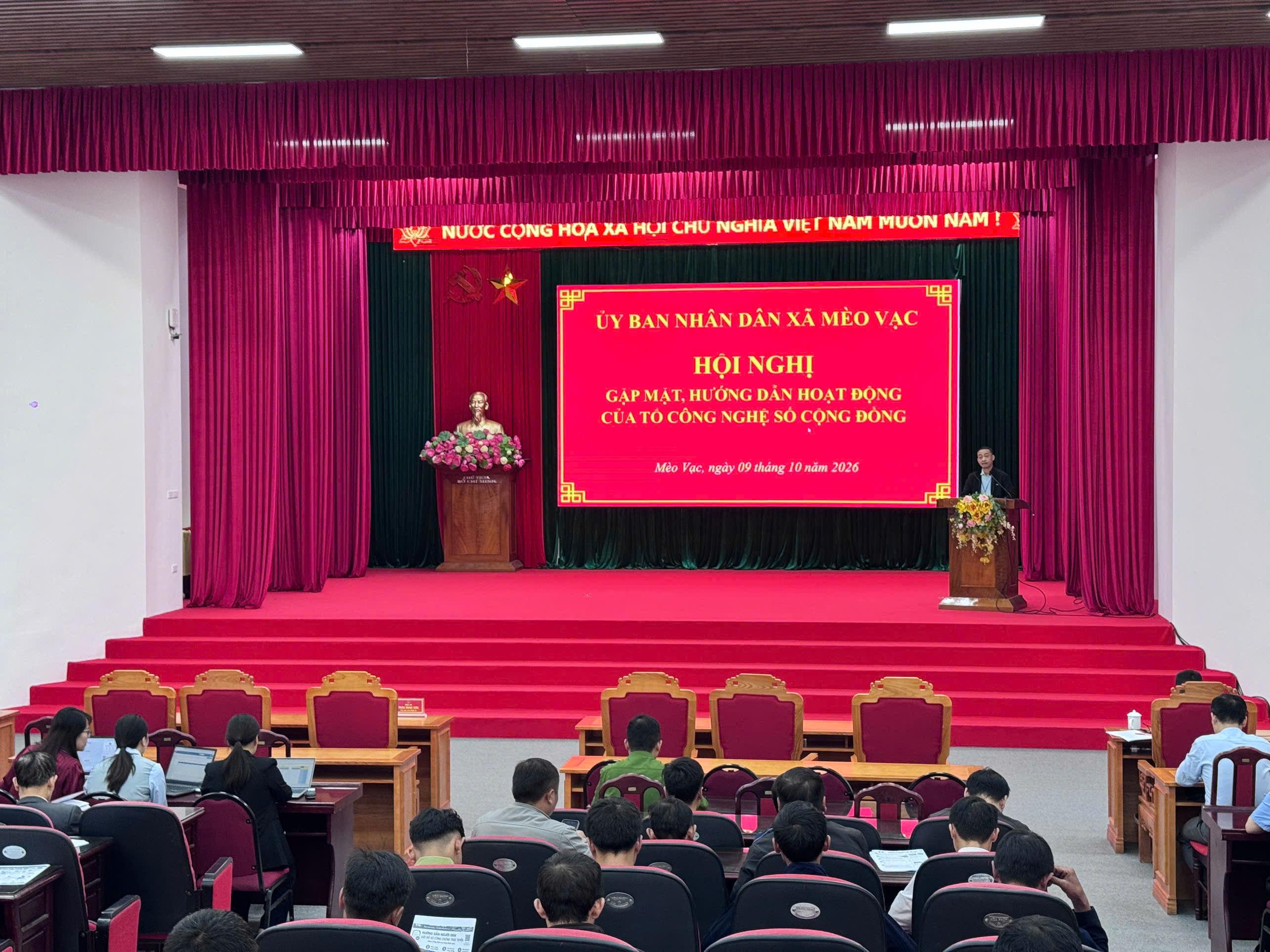 Xã Mèo Vạc tổ chức hướng dẫn hoạt động cho 17 Tổ công nghệ số cộng đồng