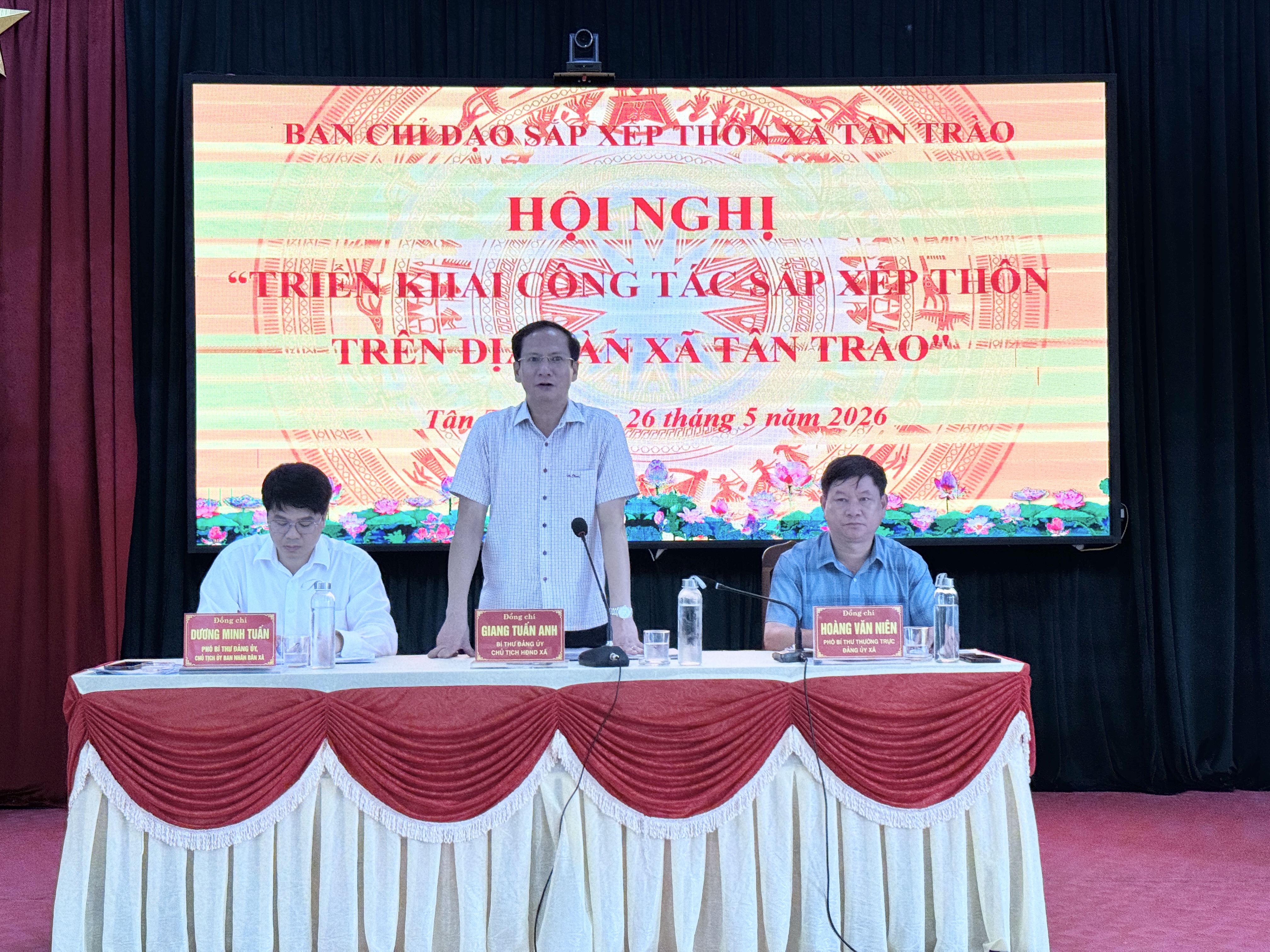 Xã Tân Trào triển khai công tác sắp xếp thôn trên địa bàn