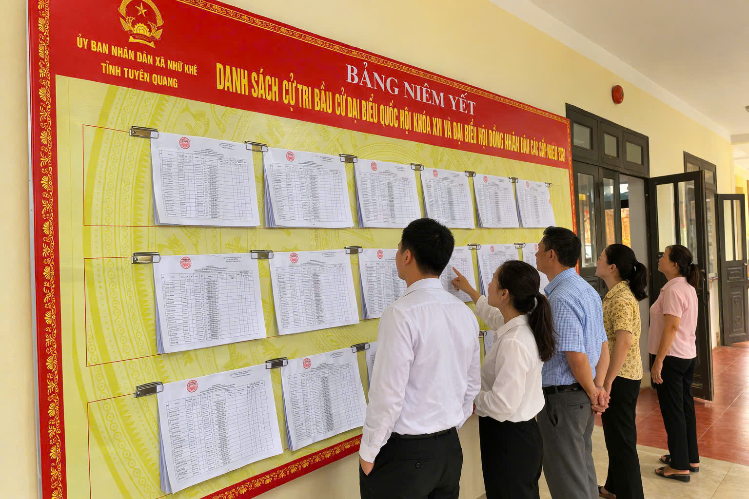 Cử tri Nhữ Khê gửi gắm niềm tin vào các ứng cử viên đại biểu HĐND xã nhiệm kỳ 2026 – 2031