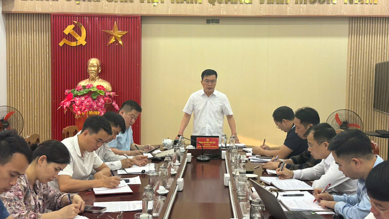 Thường Trực Đảng ủy xã Thượng Nông tổ chức Hội nghị giao ban các cơ quan khối Đảng, Mặt trận Tổ quốc Việt Nam xã và các tổ chức chính trị - xã hội  quý I, triển khai nhiệm vụ quý II năm 2026