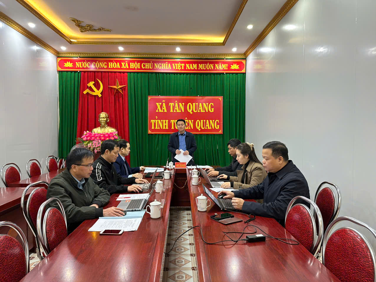Thường trực HĐND xã Tân Quang tổ chức phiên họp tháng 01/2026