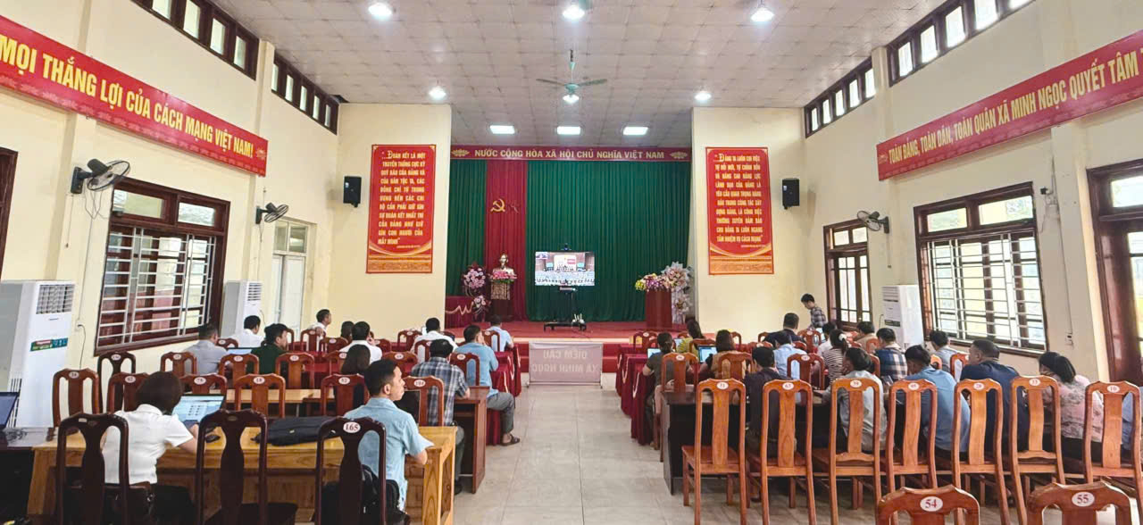 ĐẢNG UỶ XÃ MINH NGỌC DỰ HỘI NGHỊ TRỰC TUYẾN TOÀN QUỐC