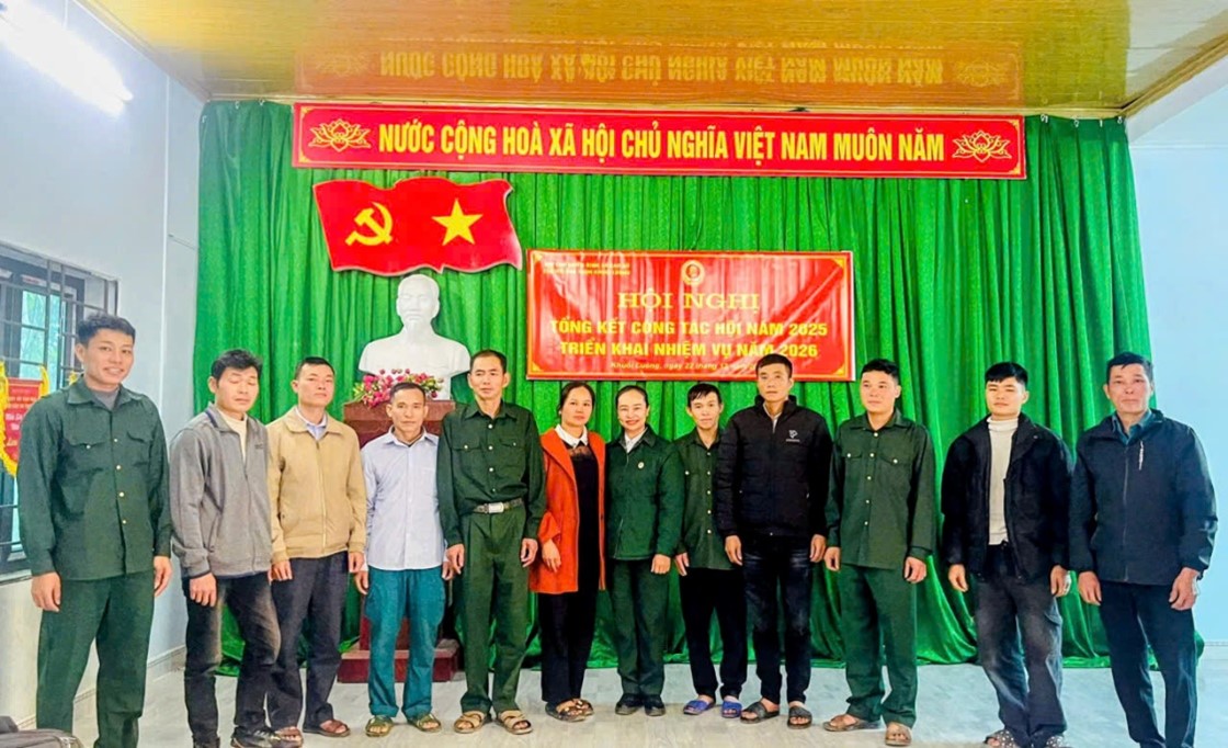 Hội Cựu chiến binh thôn Khuổi Luông tổng kết công tác Hội năm 2025