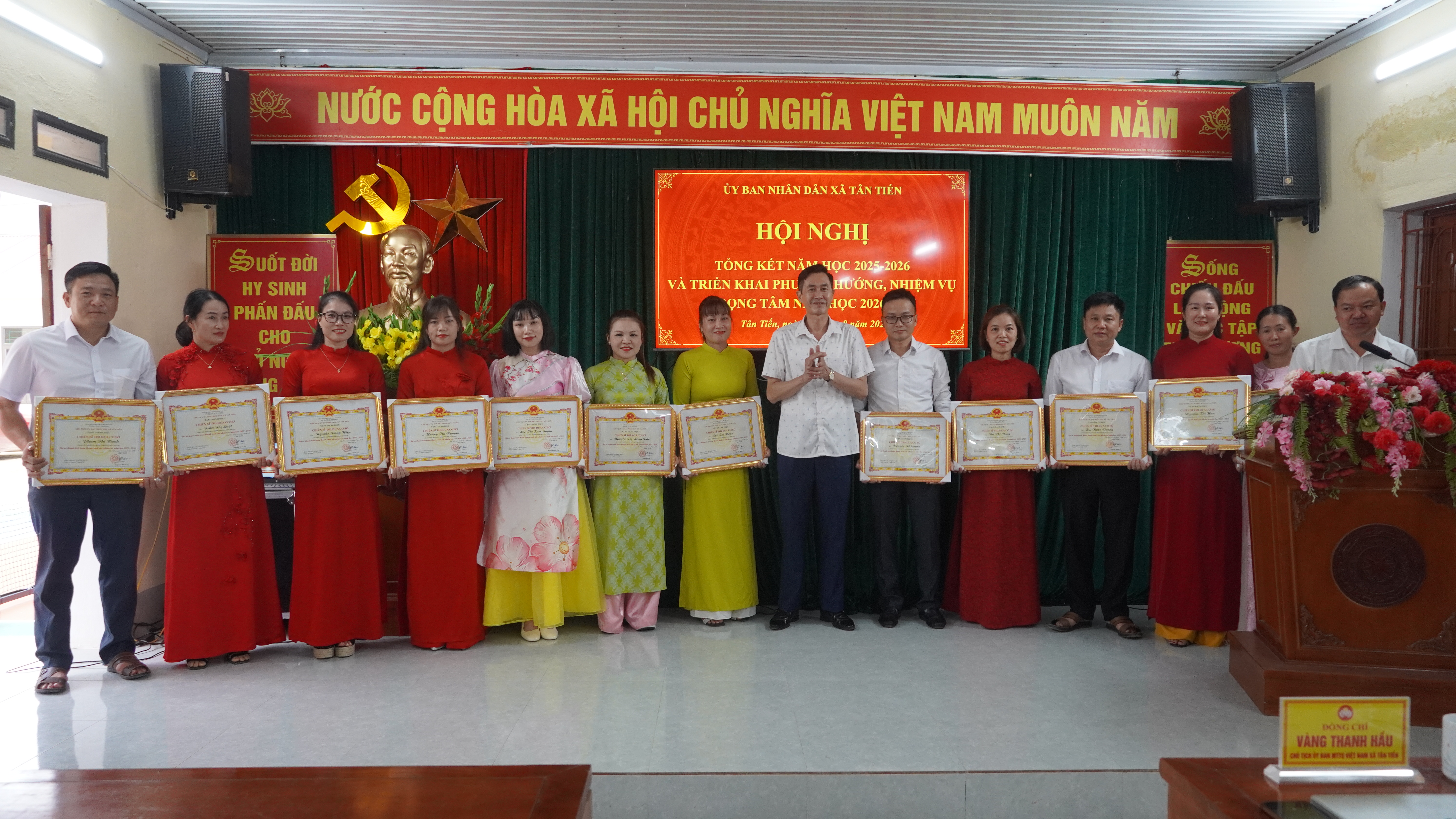 Xã Tân Tiến tổng kết năm học 2025–2026, triển khai nhiệm vụ năm học 2026–2027