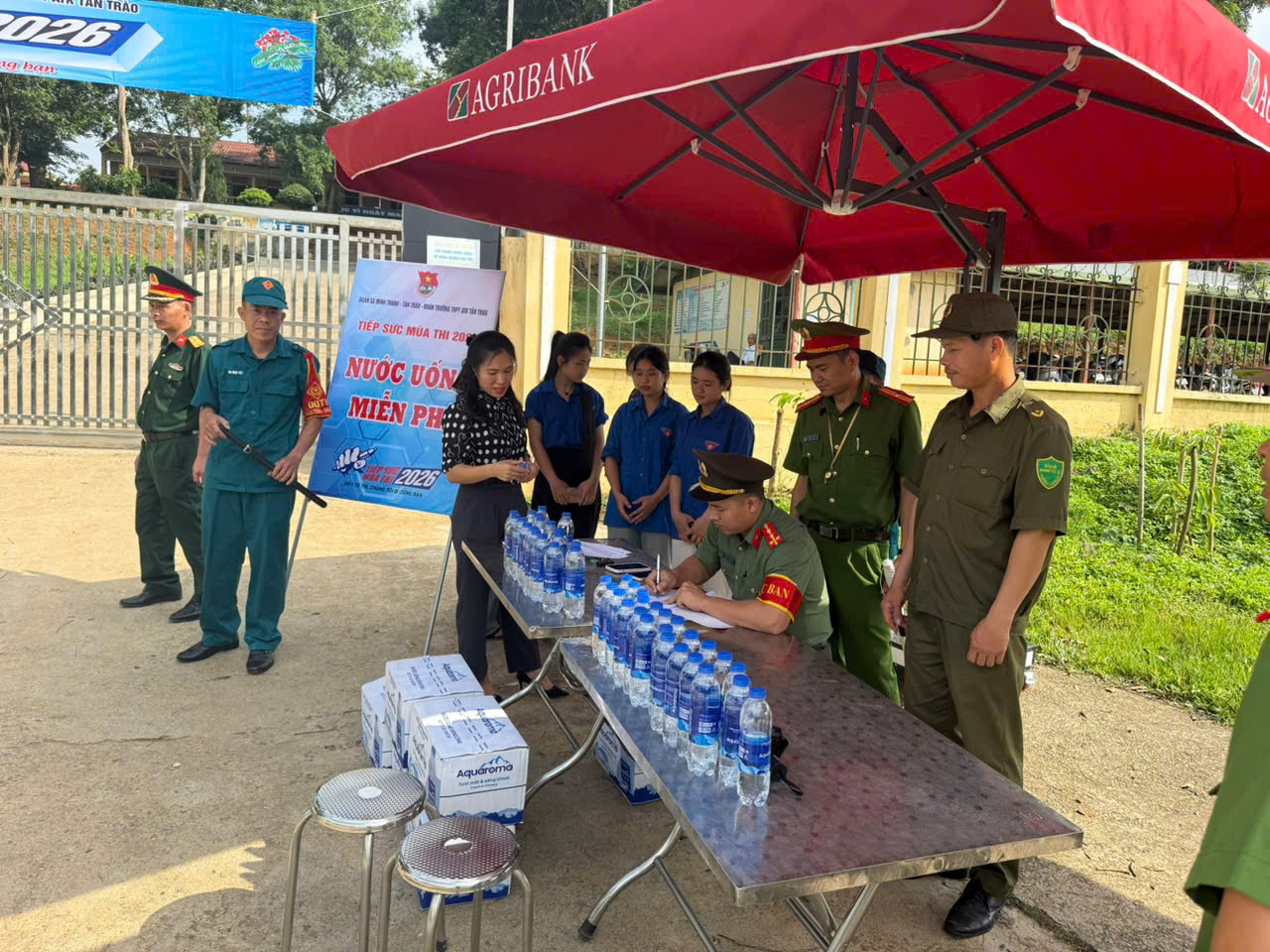 CÔNG AN XÃ MINH THANH CHỦ ĐỘNG BẢO ĐẢM AN NINH, TRẬT TỰ PHỤC VỤ KỲ THI TỐT NGHIỆP THPT NĂM 2026