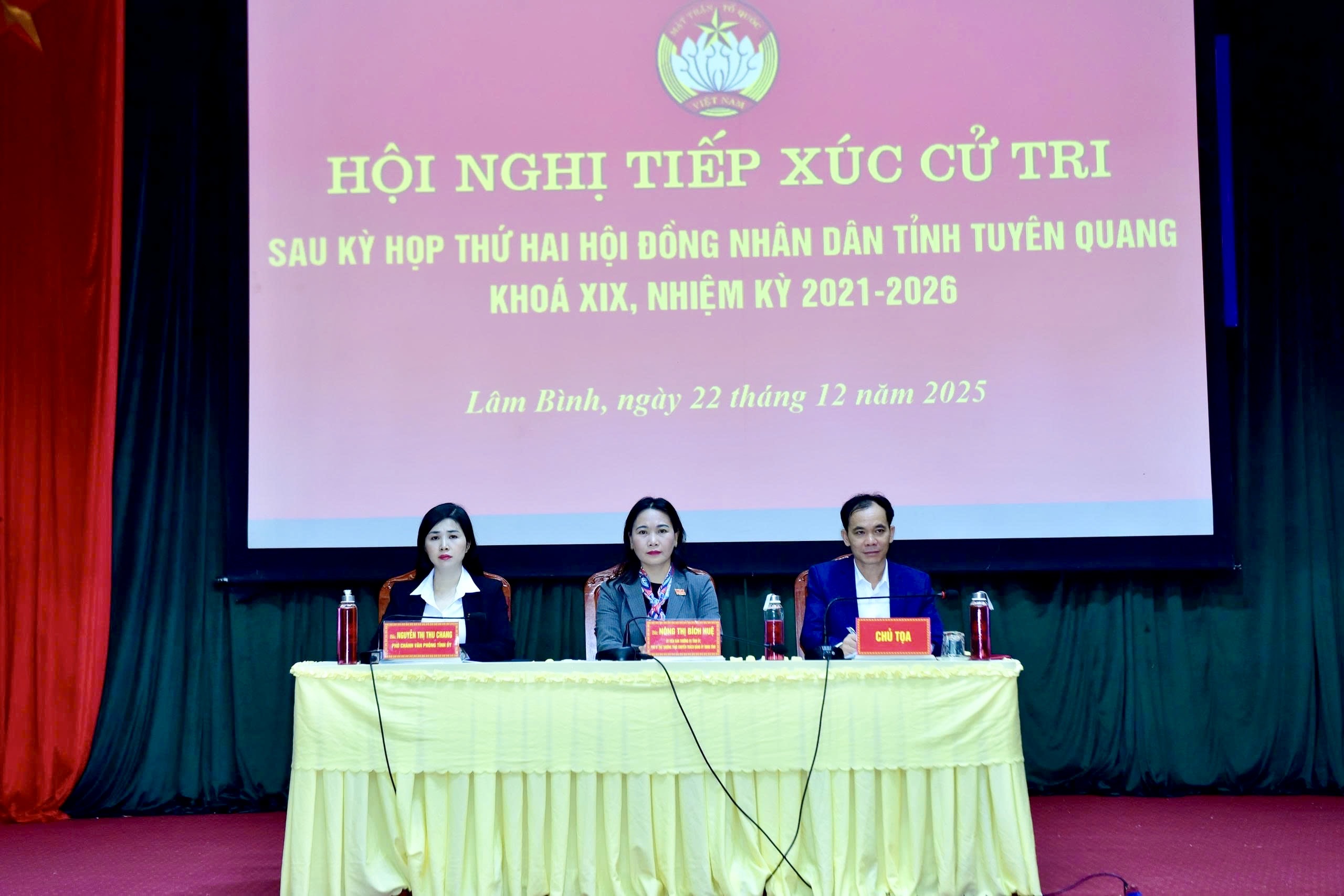 Hội nghị tiếp xúc cử tri sau kỳ họp thứ hai, HĐND tỉnh Tuyên Quang khóa XIX, nhiệm kỳ 2021 – 2026 tại xã Lâm Bình