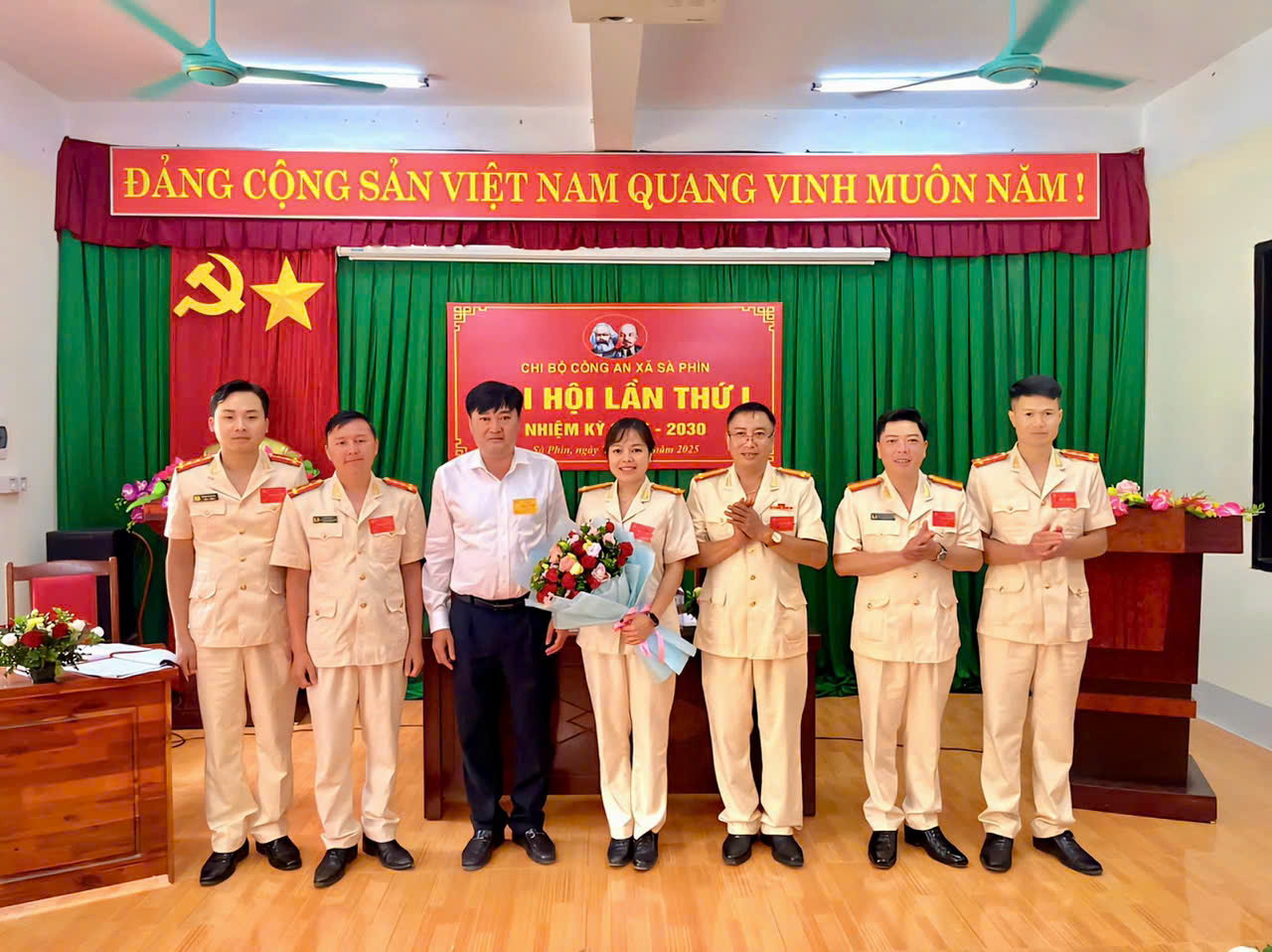 ĐẠI HỘI CHI BỘ LẦN THỨ  I, NHIỆM KỲ 2025 - 2030 CÔNG AN XÃ SÀ PHÌN