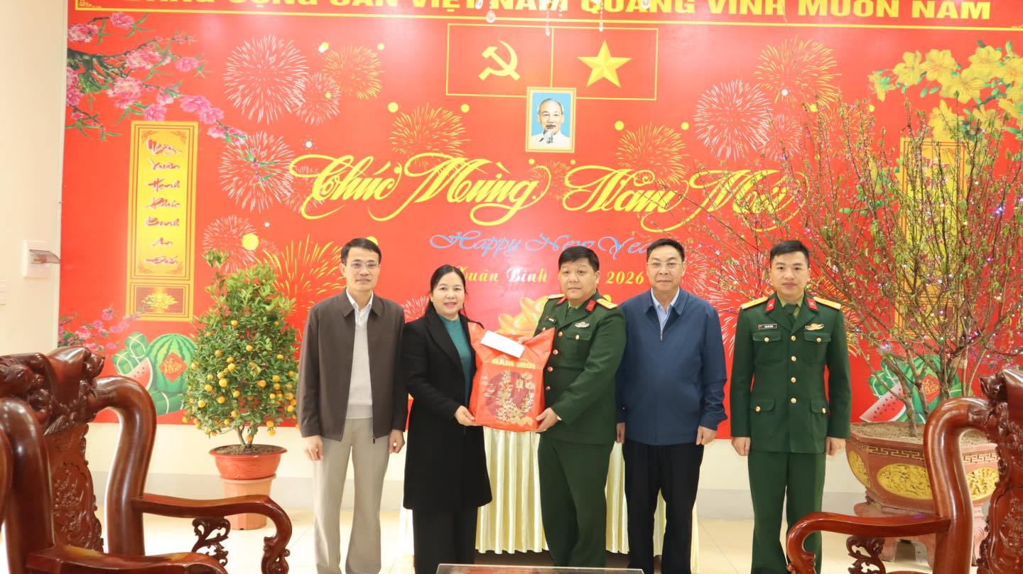 LÃNH ĐẠO XÃ YÊN MINH THĂM, CHÚC TẾT CÁC ĐƠN VỊ TRỰC TẾT NGUYÊN ĐÁN BÍNH NGỌ 2026
