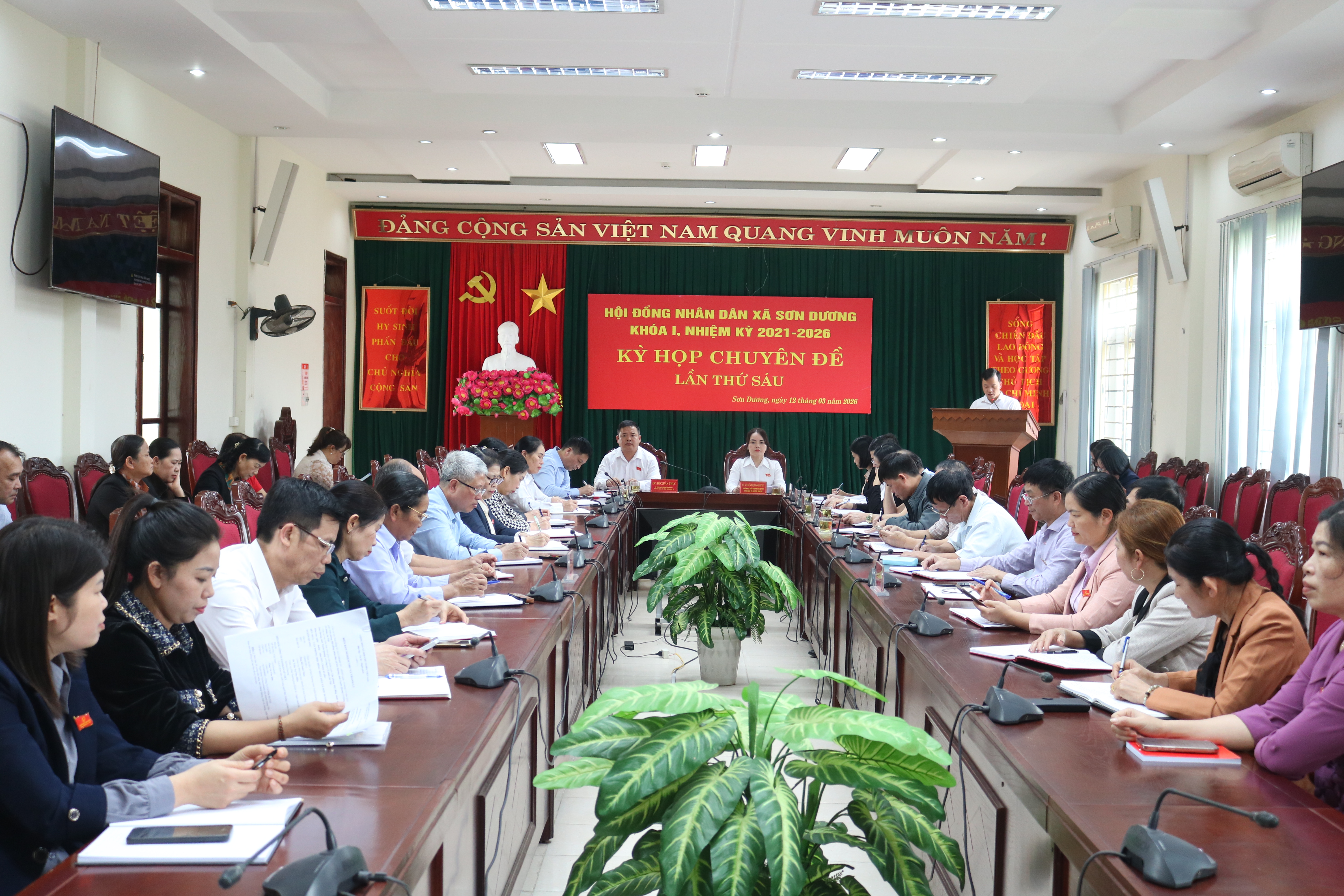 Kỳ họp chuyên đề lần thứ sáu HĐND xã Sơn Dương khóa I