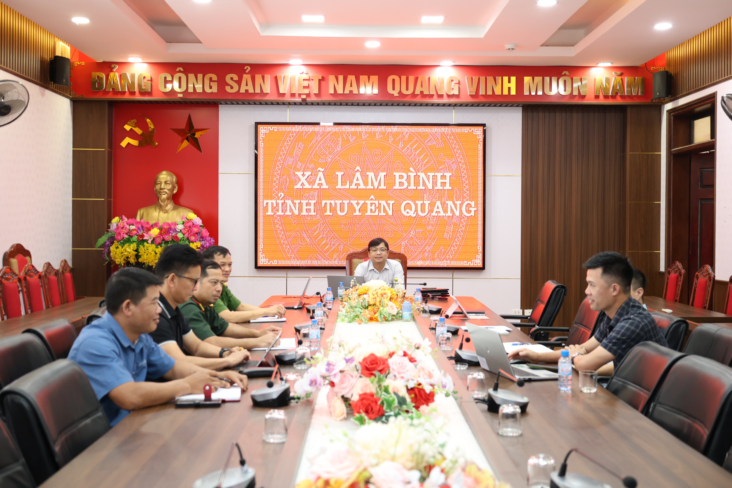 Lâm Bình dự hội nghị triển khai kế hoạch ứng phó với các sự cố thiên tai trên địa bàn tỉnh Tuyên Quang