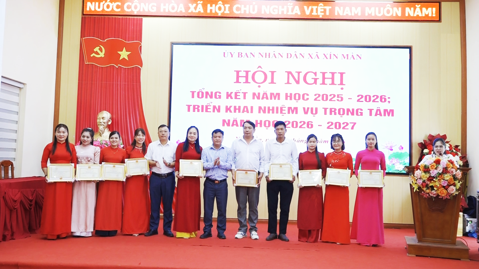XÍN MẦN TỔNG KẾT NĂM HỌC 2025–2026, TRIỂN KHAI NHIỆM VỤ NĂM HỌC 2026–2027