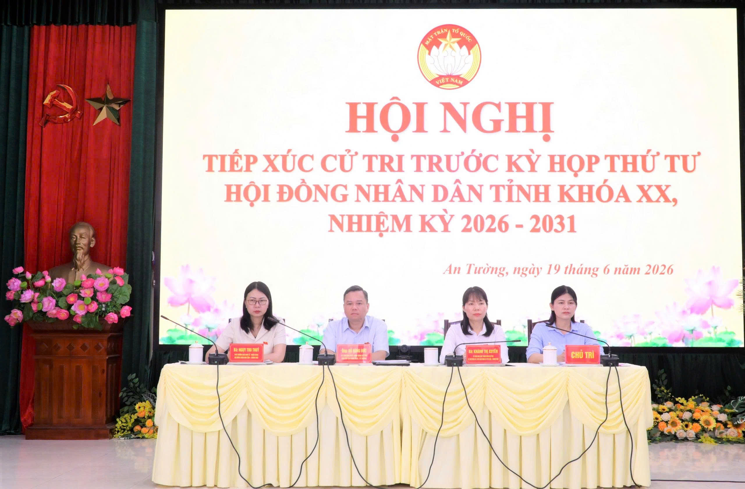Tổ đại biểu HĐND tỉnh khóa XX tiếp xúc cử tri phường An Tường trước Kỳ họp thứ tư, HĐND tỉnh khóa XX, nhiệm kỳ 2026-2031