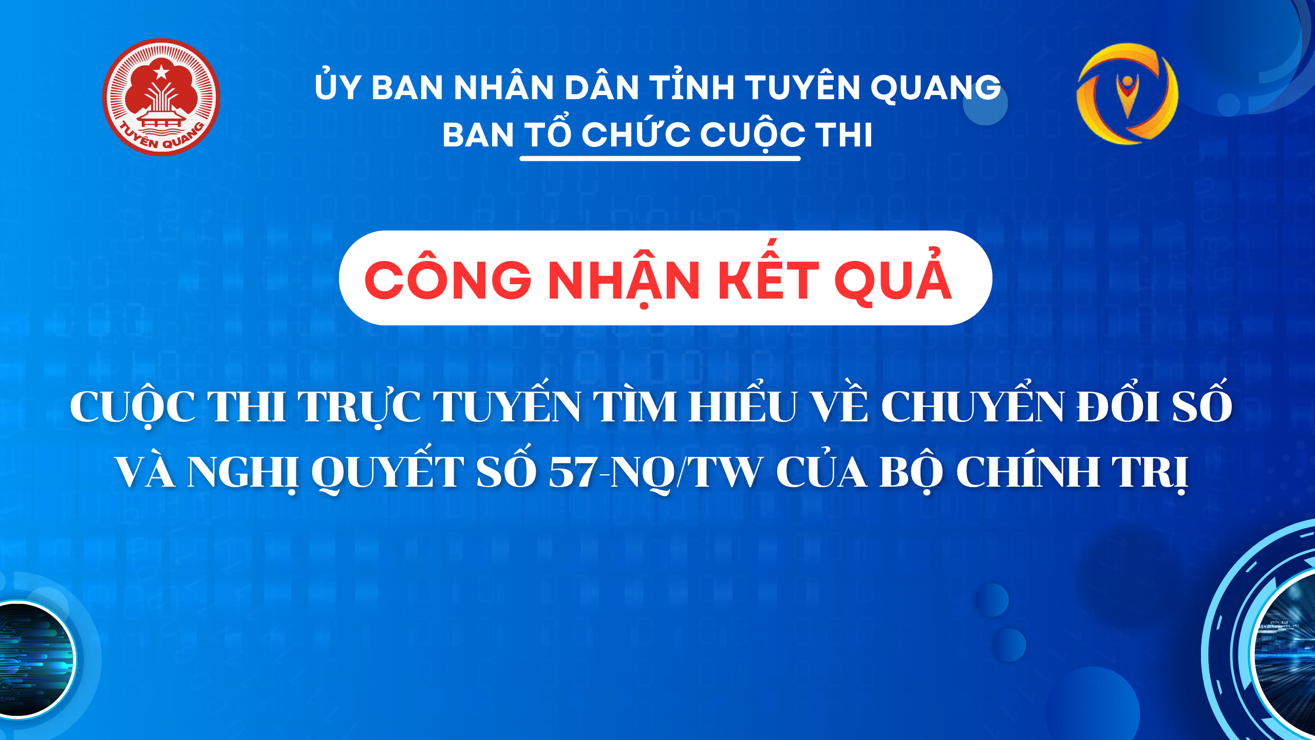 Chúc mừng 30 cá nhân xuất sắc đạt giải Cuộc thi  Tìm hiểu về Chuyển đổi số và Nghị quyết số 57-NQ/TW của Bộ Chính trị