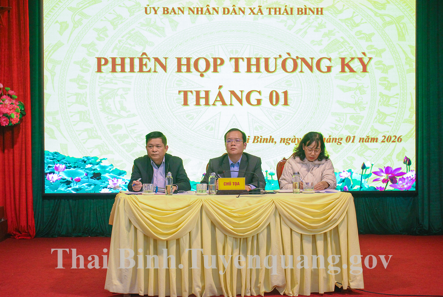 UBND xã Thái Bình tổ chức phiên họp thường kỳ tháng 1 năm 2026